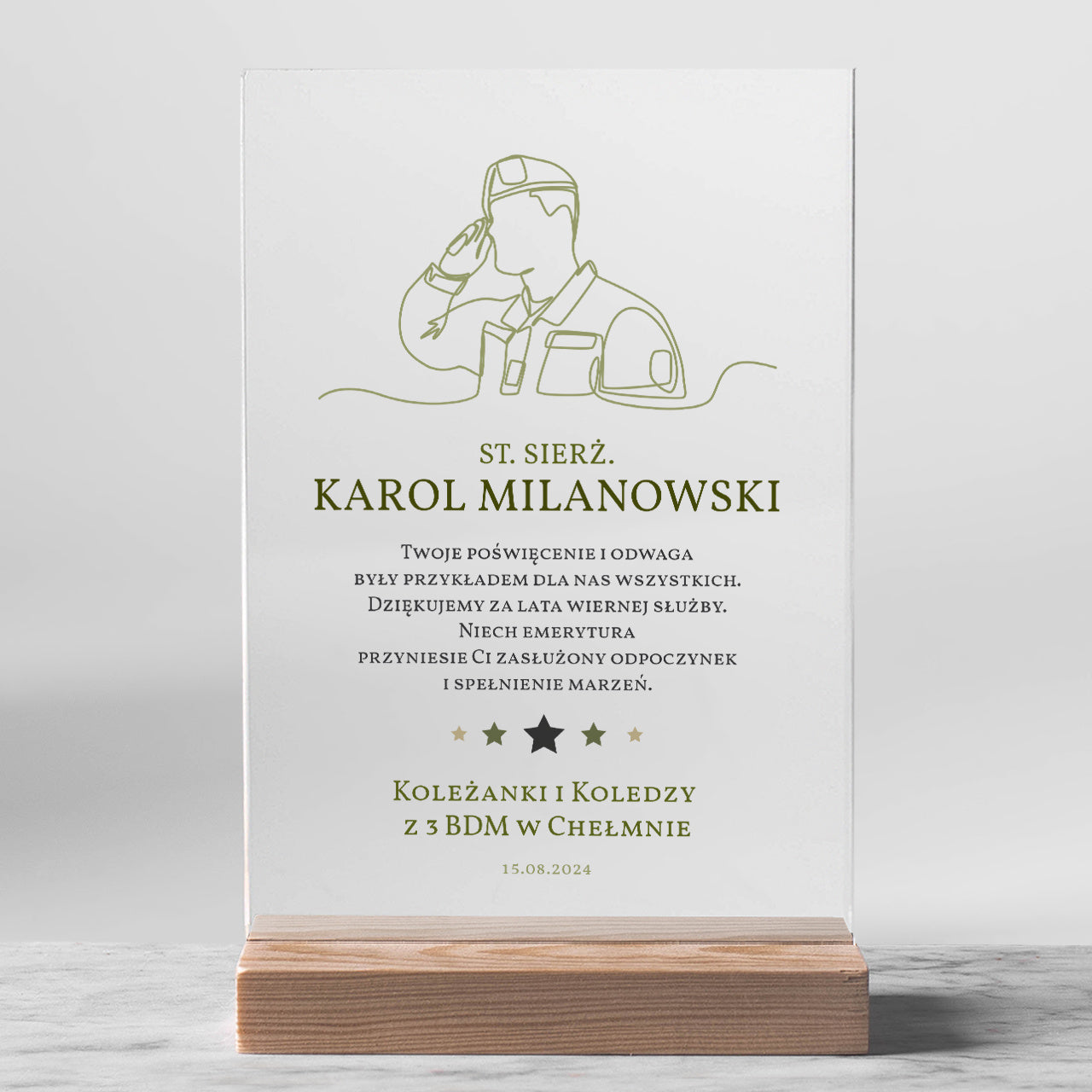 Statuetka dla żołnierza