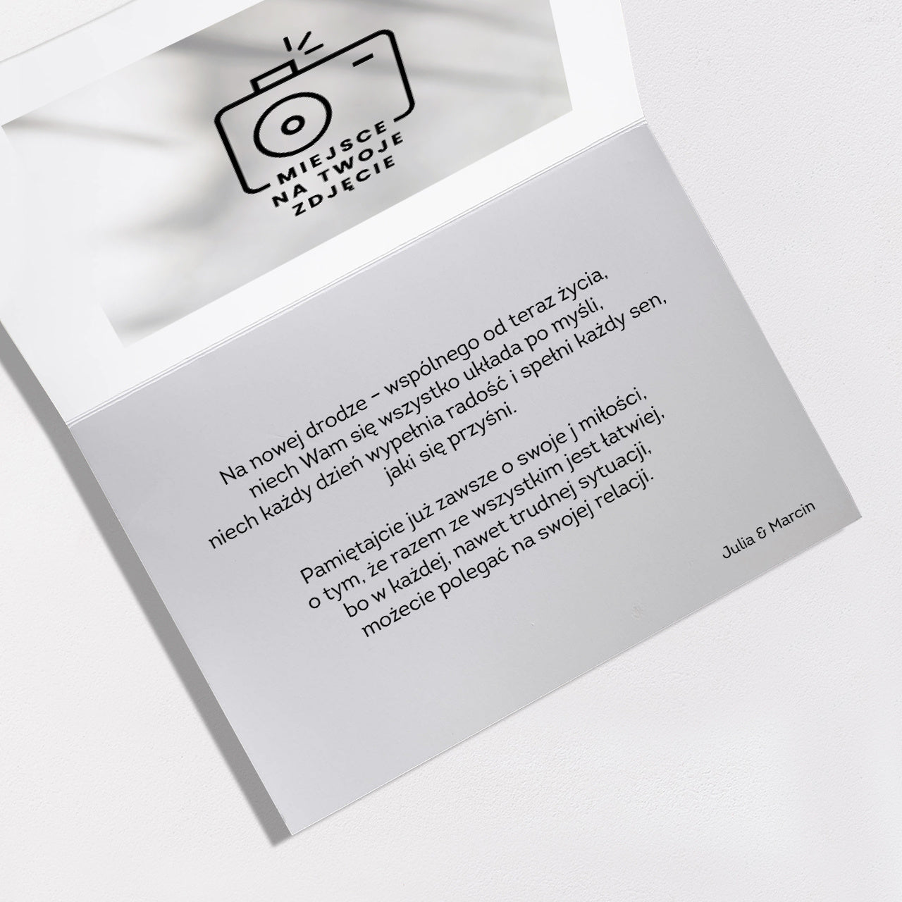 Kartka ślubna XXL - Love Story