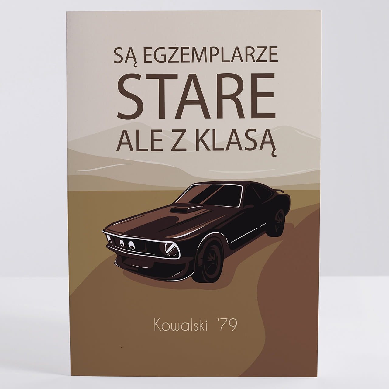 Kartka na urodziny dla fana motoryzacji