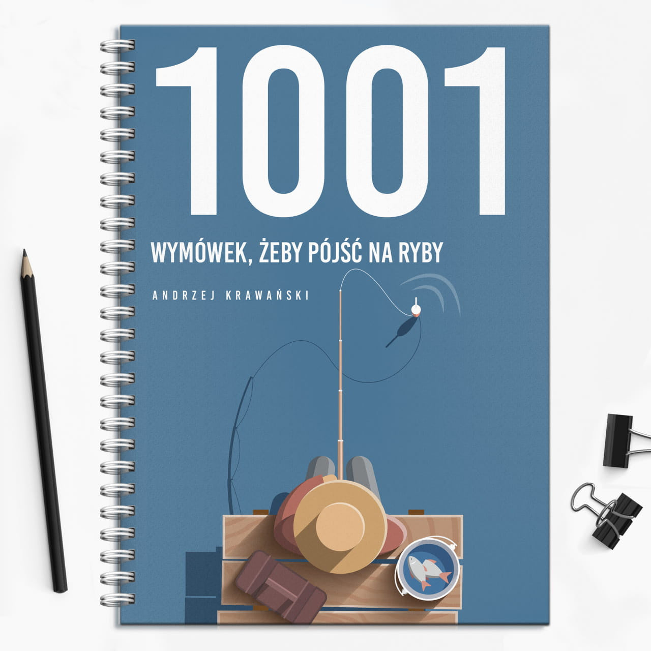 Personalizowany notatnik dla wędkarza na imieniny praktyczny prezent dla wędkarza prezent imieninowy