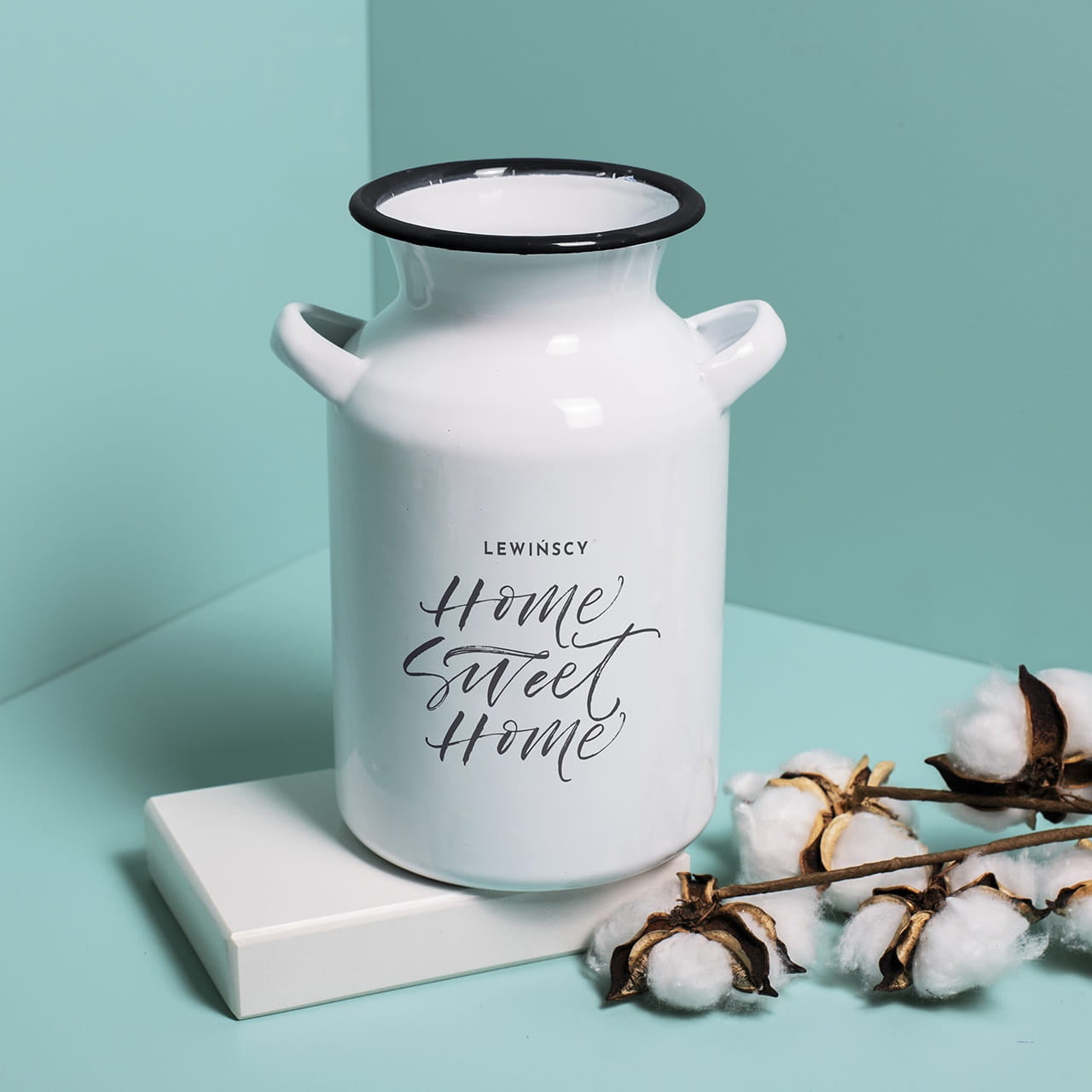 Dzbanek w prezencie na parapetówkę - home sweet home prezent do nowego domu prezent na parapetówkę