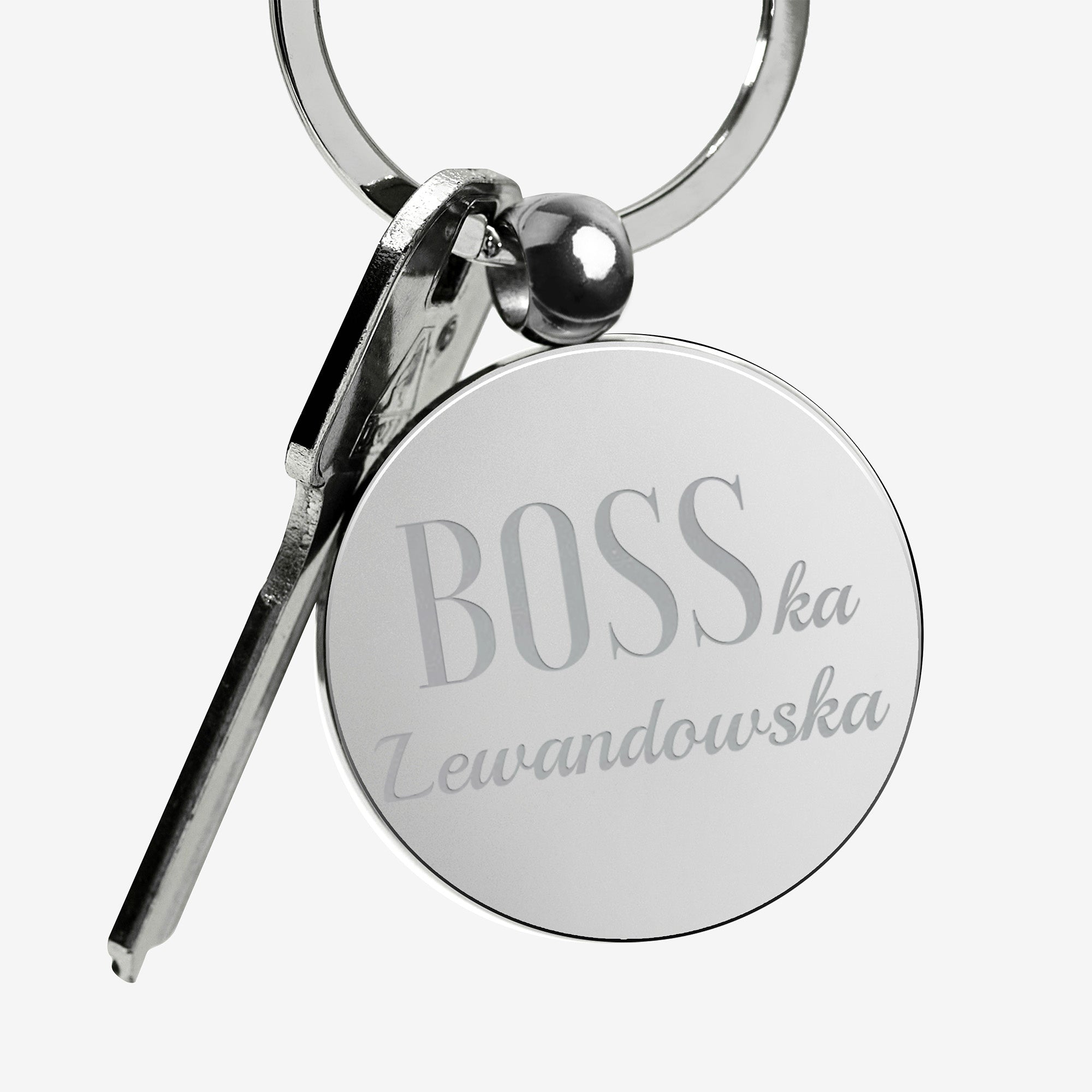 Grawerowany brelok dla szefowej