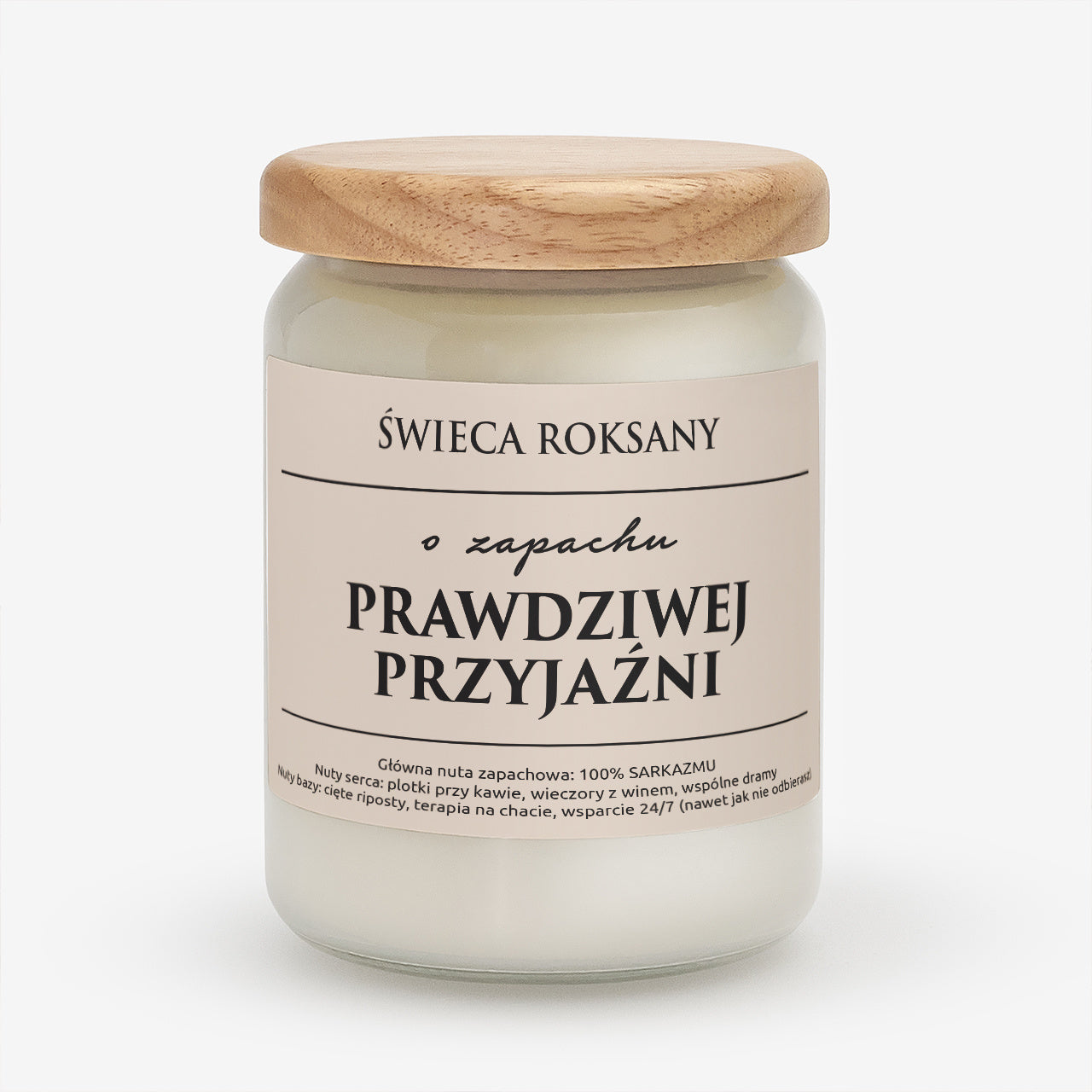 Świeczka dla przyjaciółki - o zapachu przyjaźni personalizowany prezent dla przyjaciółki