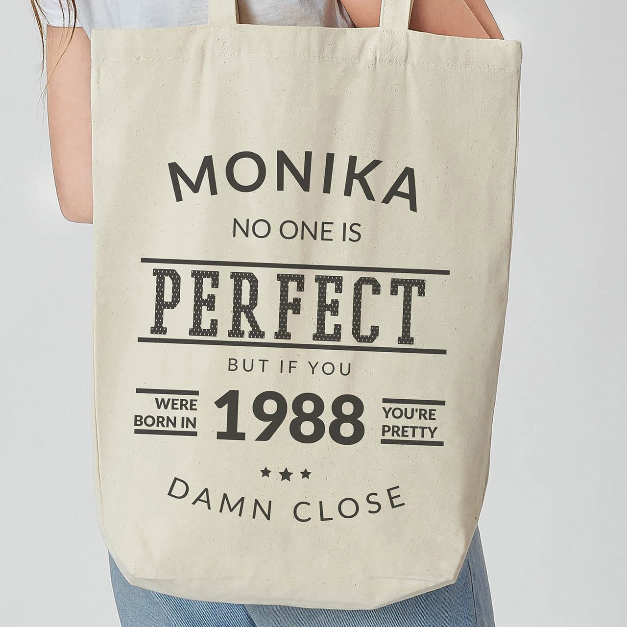 Personalizowana torba z nadrukiem dla niej na urodziny