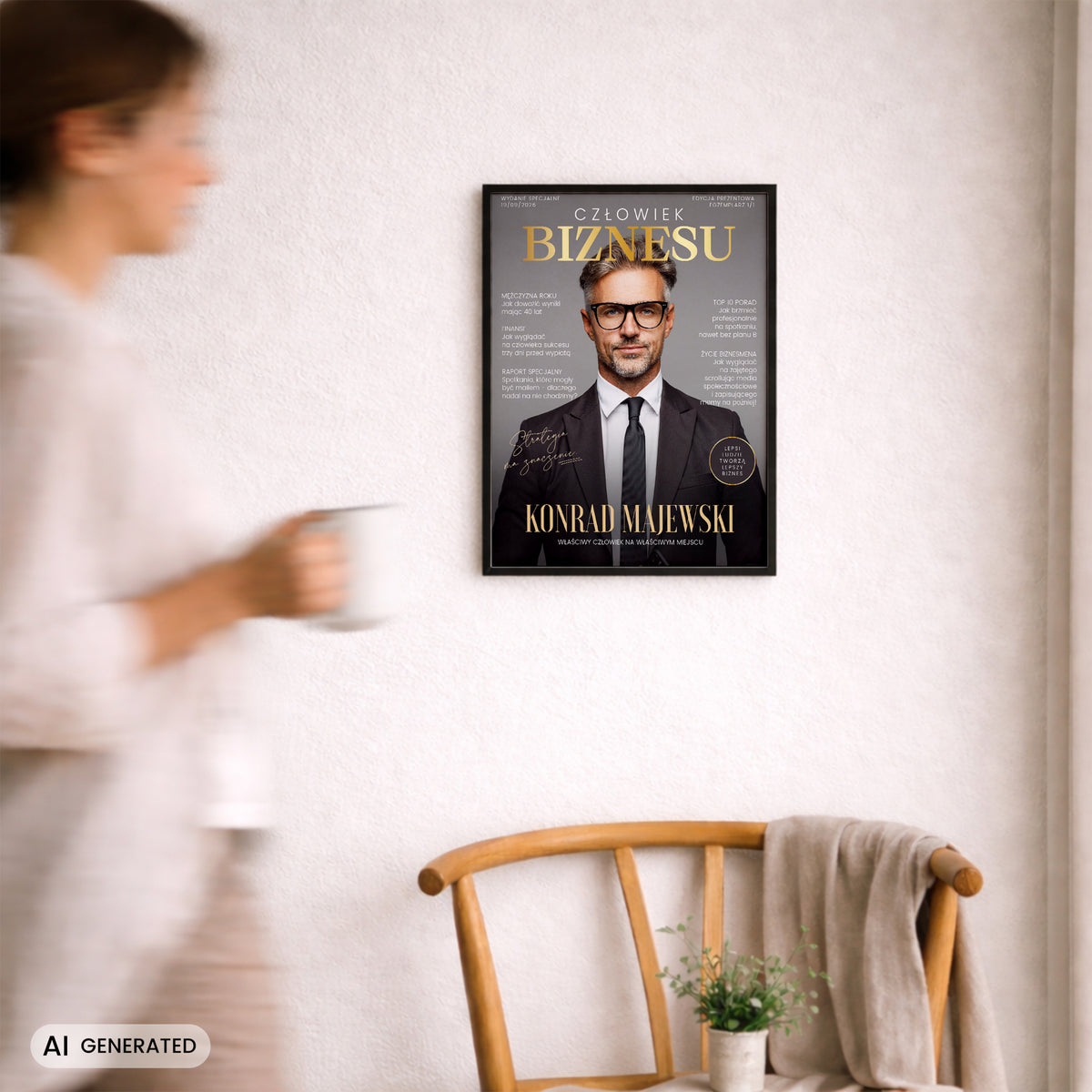 Personalizowany plakat - prezent dla biznesmena prezent dla szefa prezent na urodziny prezent na awans