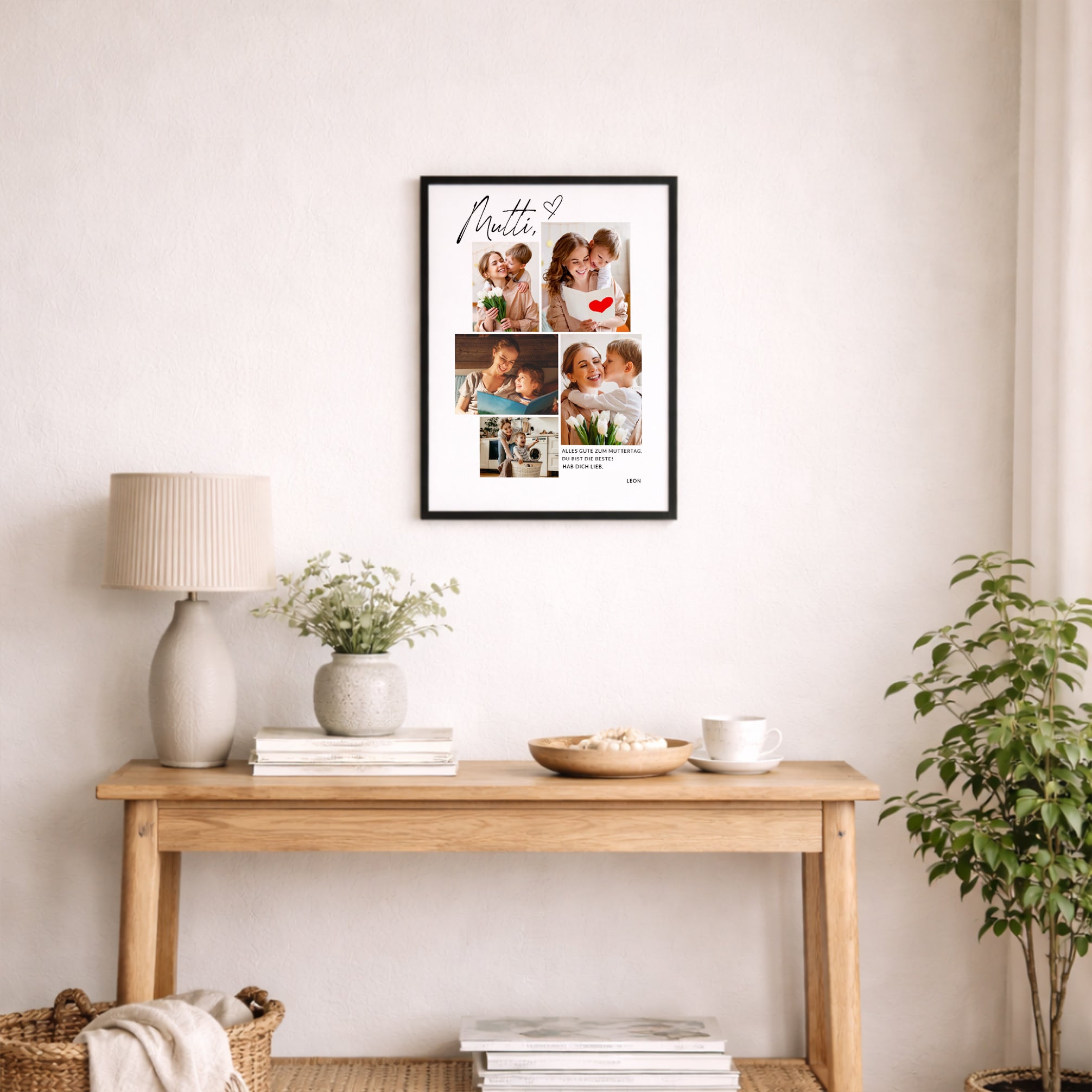 Poster mit Fotos zum Muttertag