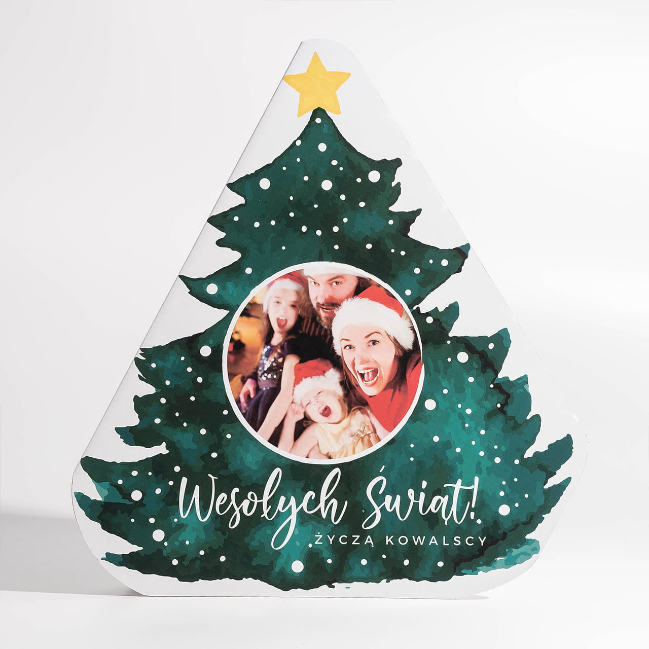 Duża kartka świąteczna XXL ze zdjęciem - choinka prezent na święta prezent świąteczny kartka na święta