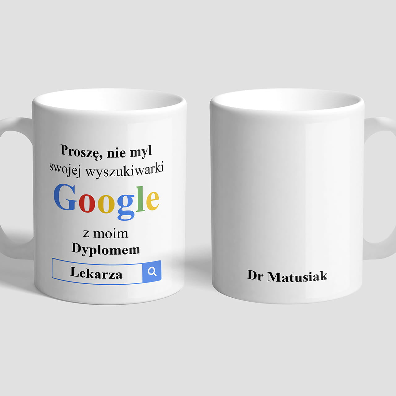 Personalizowany kubek - prezent dla młodego lekarza kubek personalizowany prezent dla lekarza kubek dla lekarza