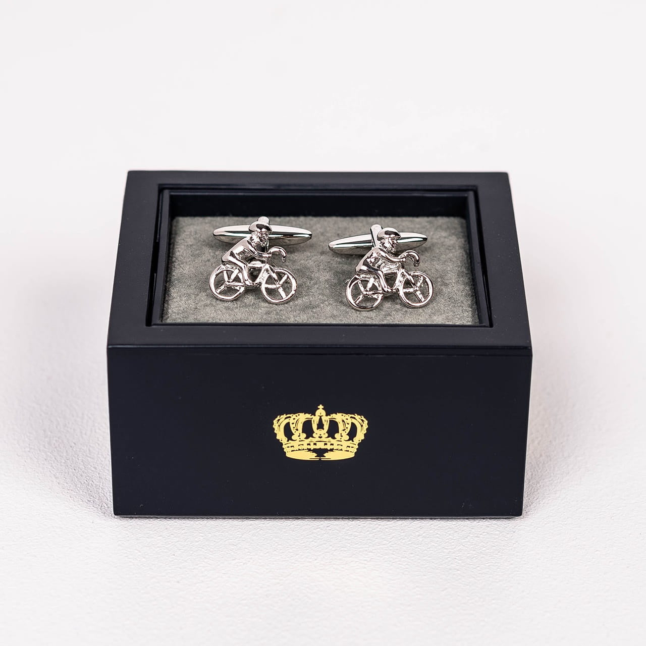 Spinki do koszuli rower - dla kolarza prezent dla rowerzysty prezent dla kolarza prezent dla sportowca