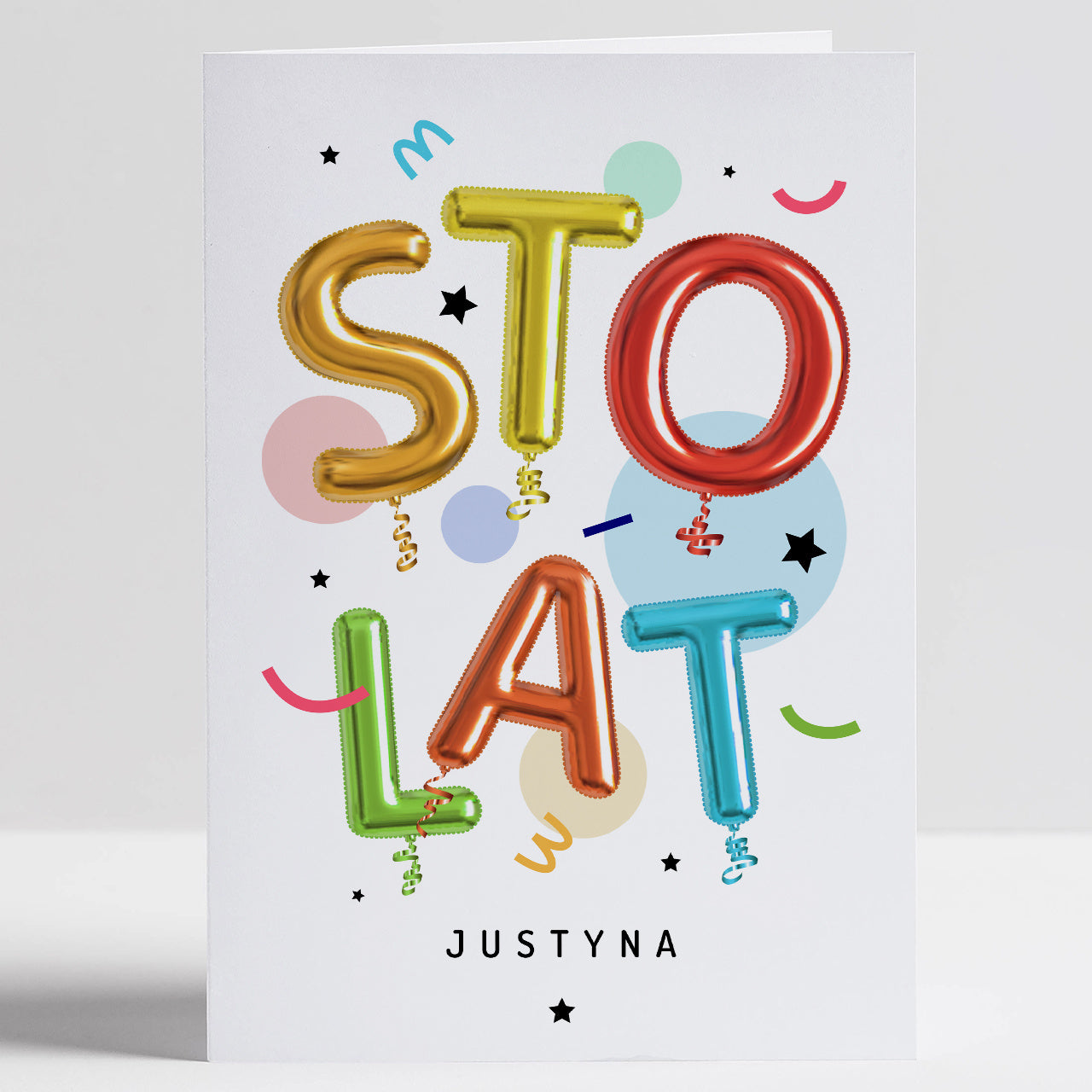 Kartka na urodziny sto lat kartka urodzinowa prezent urodzinowy kartka