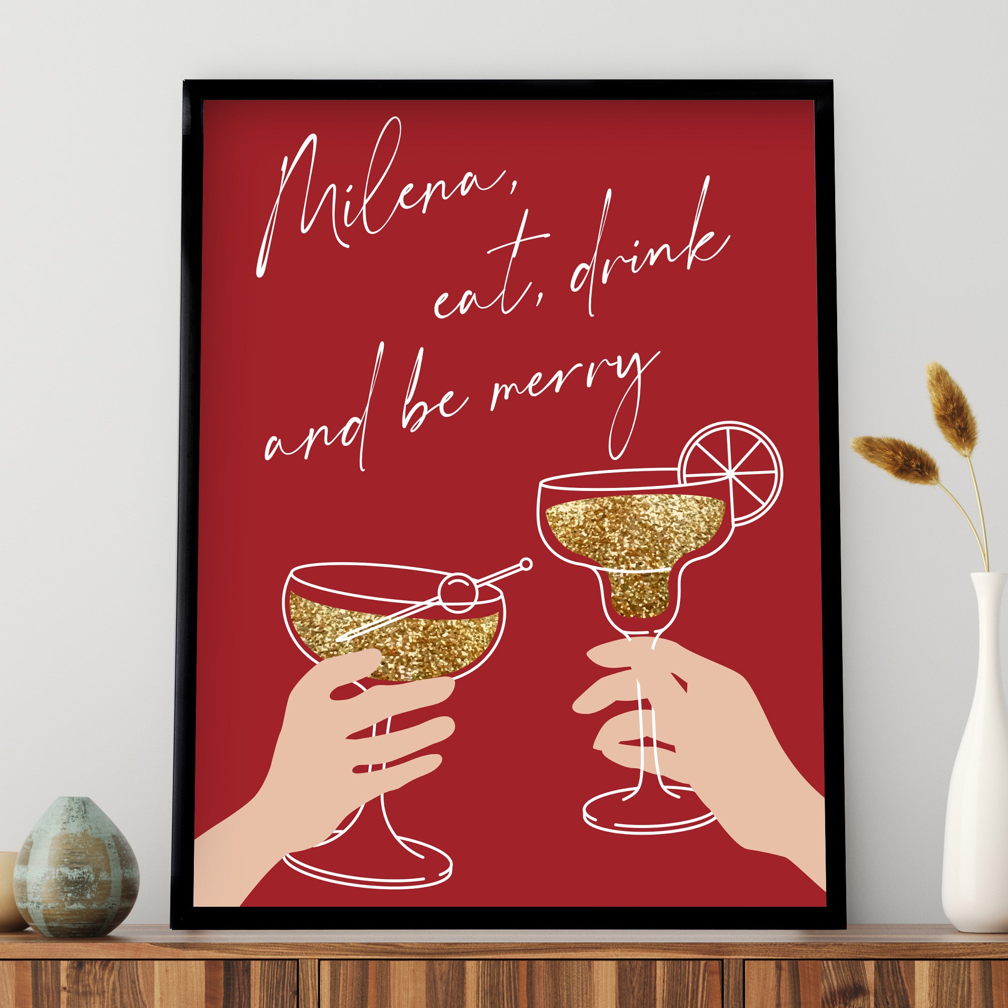 Świąteczny plakat dla siostry