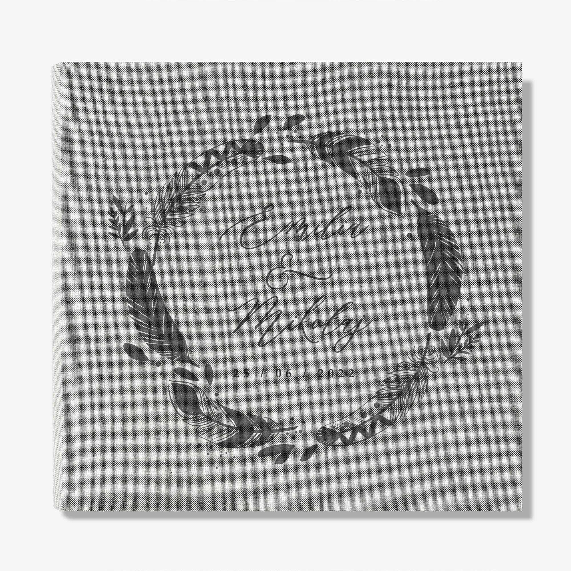 Duży album personalizowany na Ślub - boho