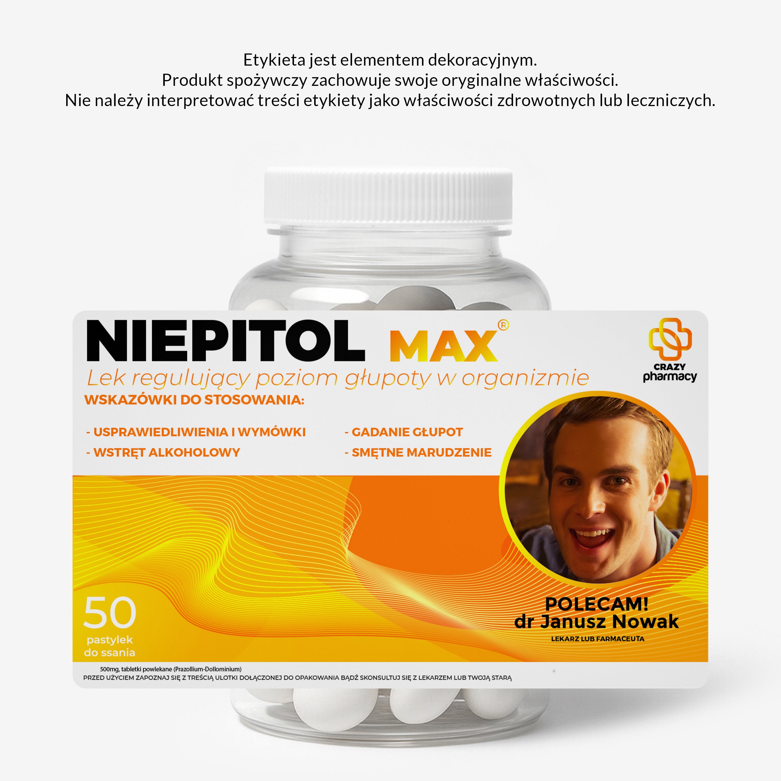 Zestaw cukierków miętowych z etykietą do personalizacji - dla marudy cukierki miętowe personalizowane cukierki