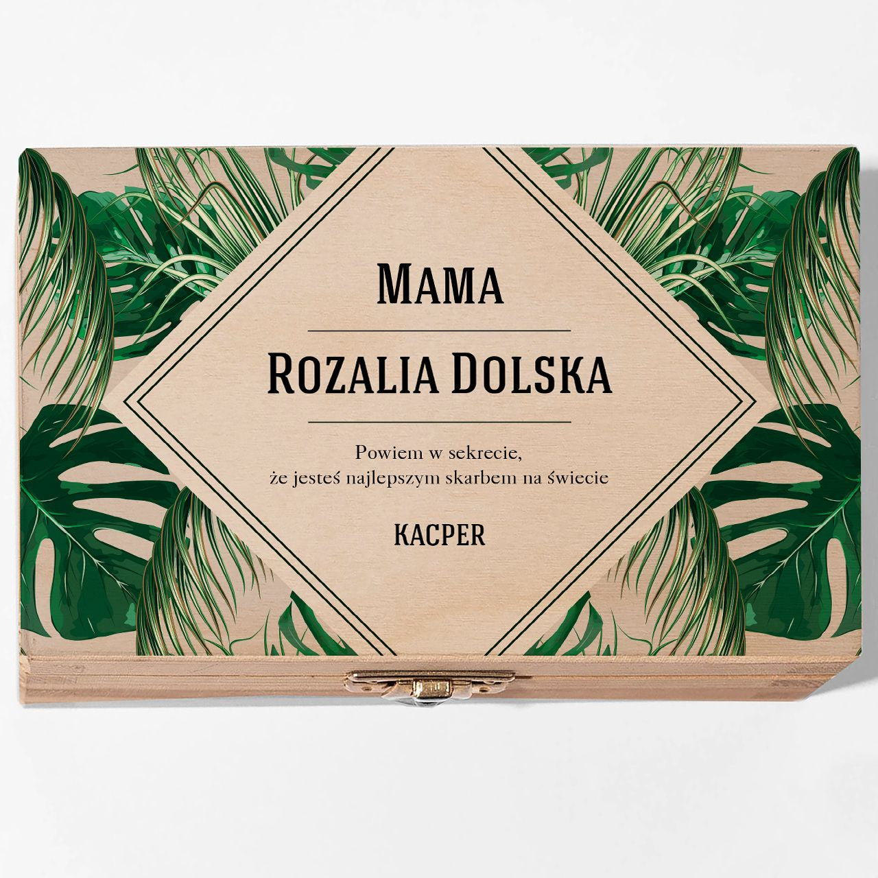 Personalizowana szkatułka na prezent dla mamy prezent dla kobiety prezent na dzień matki szkatułka drewniana