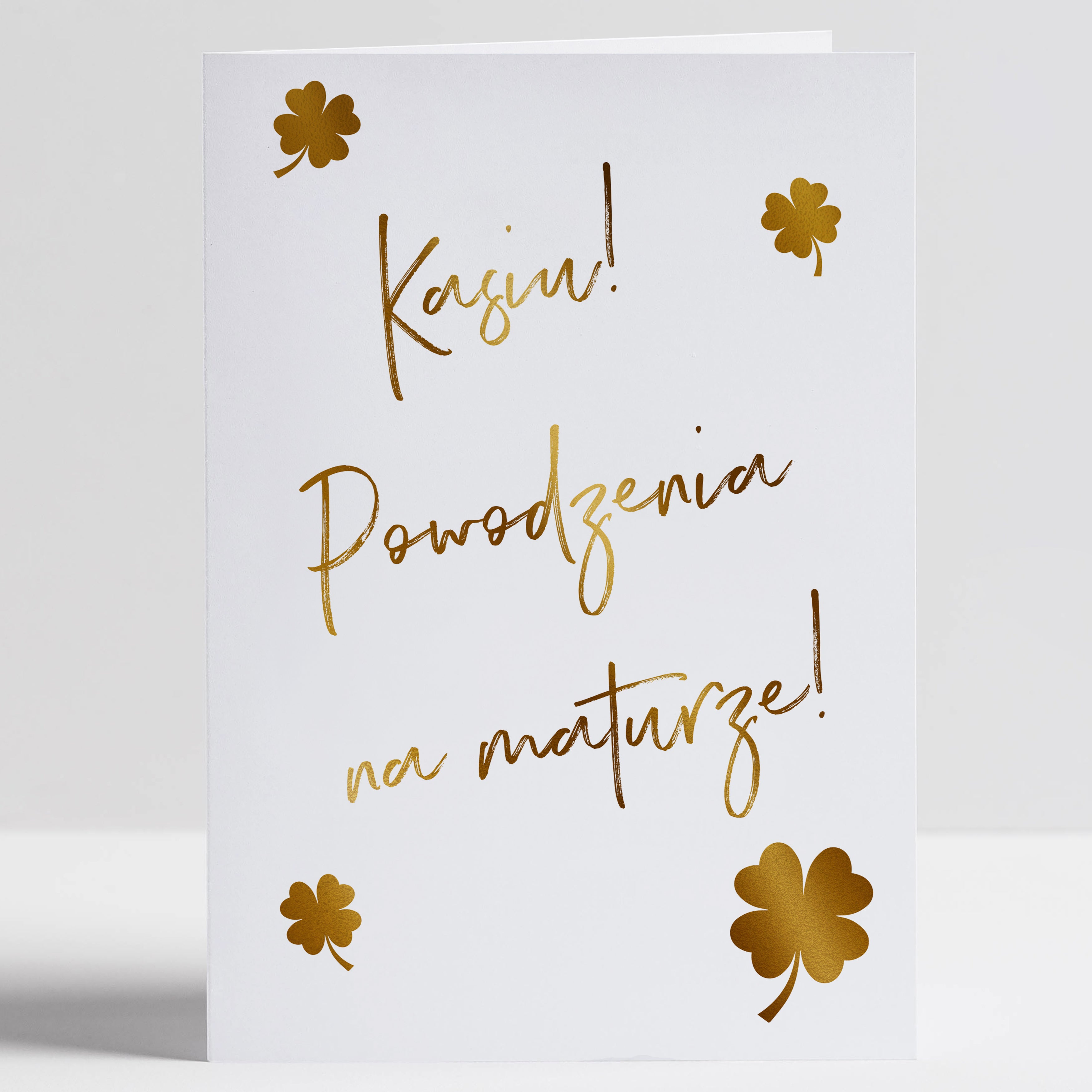 Kartka dla maturzysty - powodzenia na maturze prezent na maturę kartka z życzeniami kartka personalizowana