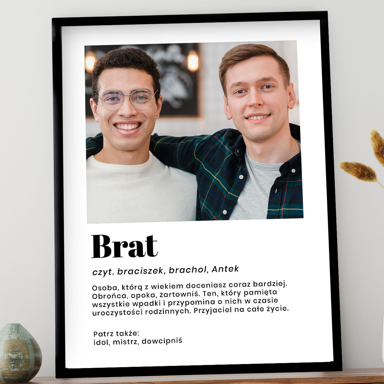 Personalizowany plakat dla brata - definicja
