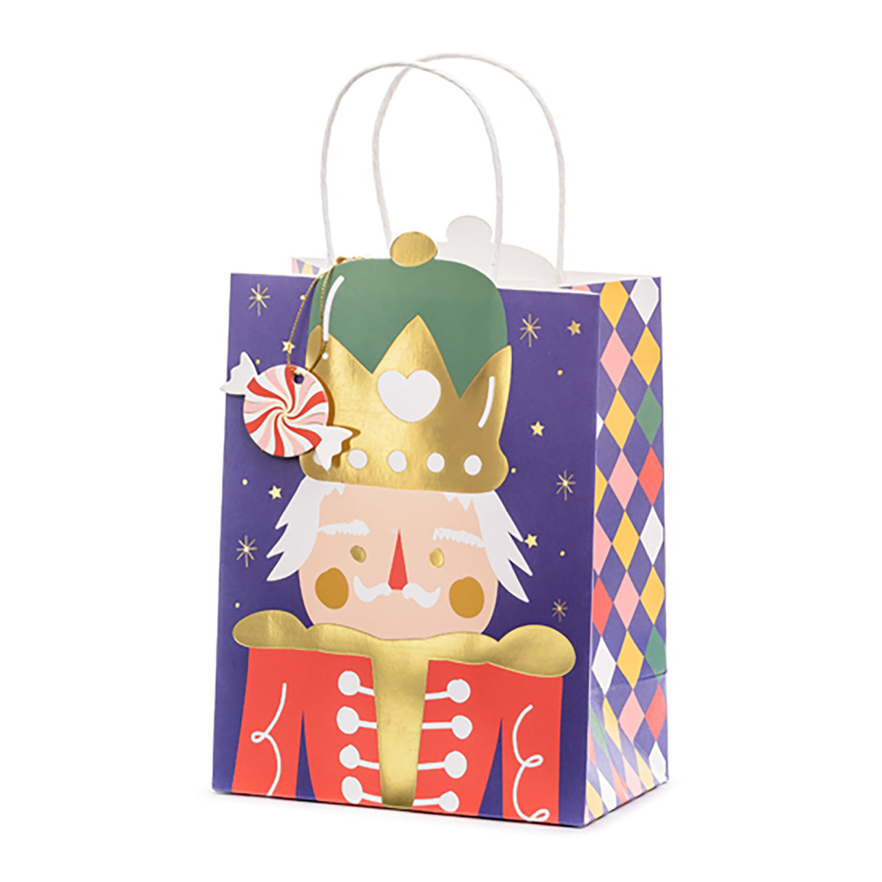 Świąteczna torebka na prezent Dziadek do Orzechów