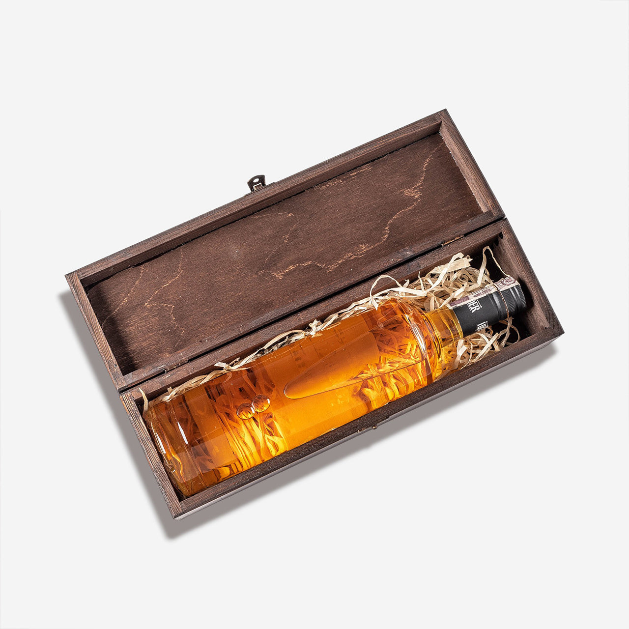 Personalizowana skrzynka na alkohol - podziękowanie dla sołtysa elegancki prezent dla sołtysa drewniana skrzynka