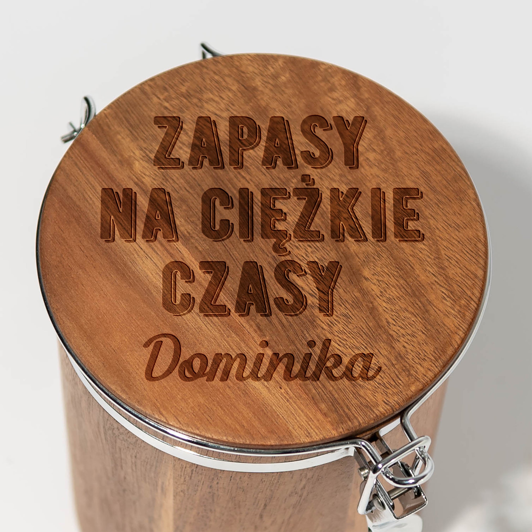 Grawerowany pojemnik na ciastka
