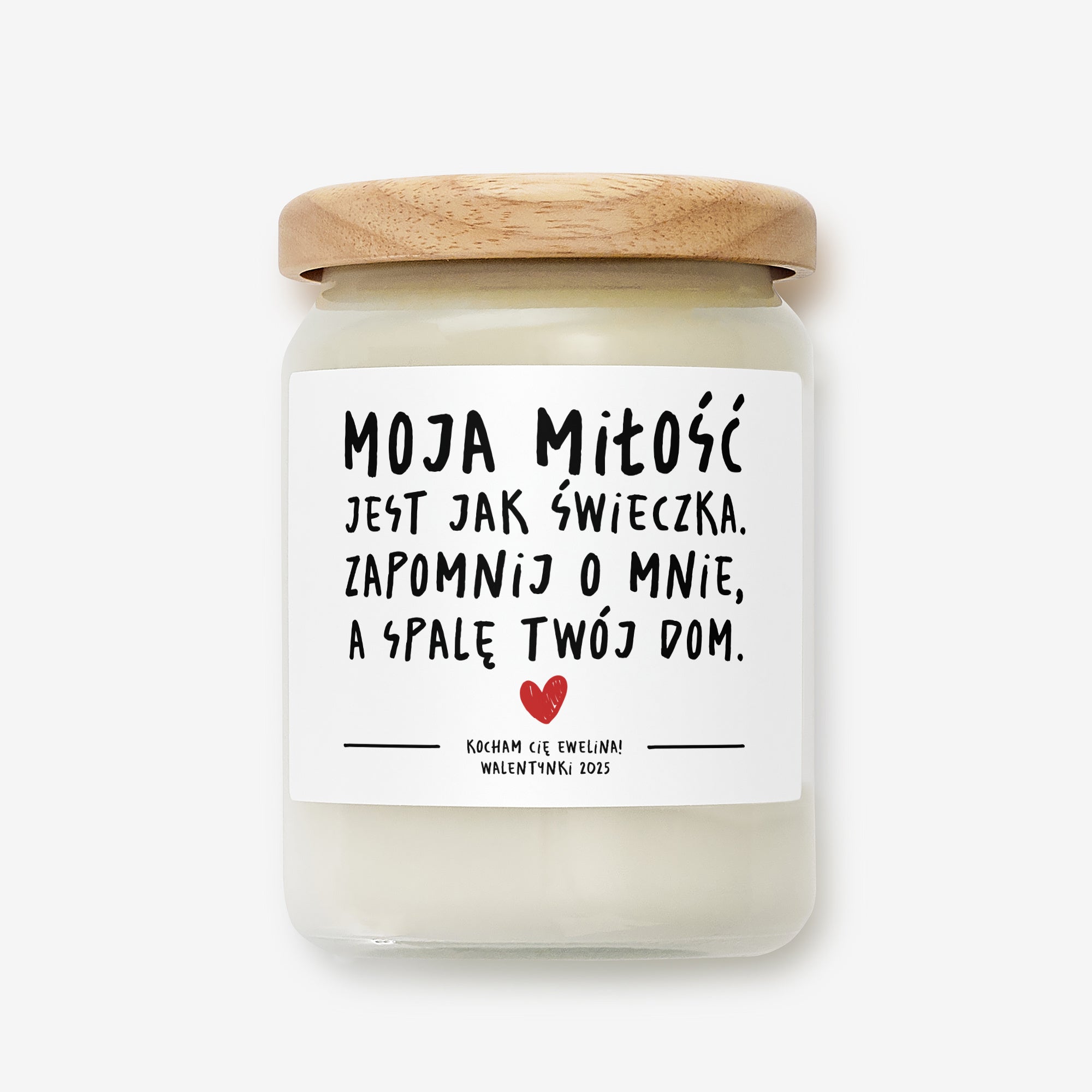 Świeczka na Walentynki - śmieszny prezent dla chłopaka świeczka walentynkowa prezent na walentynki dla niego