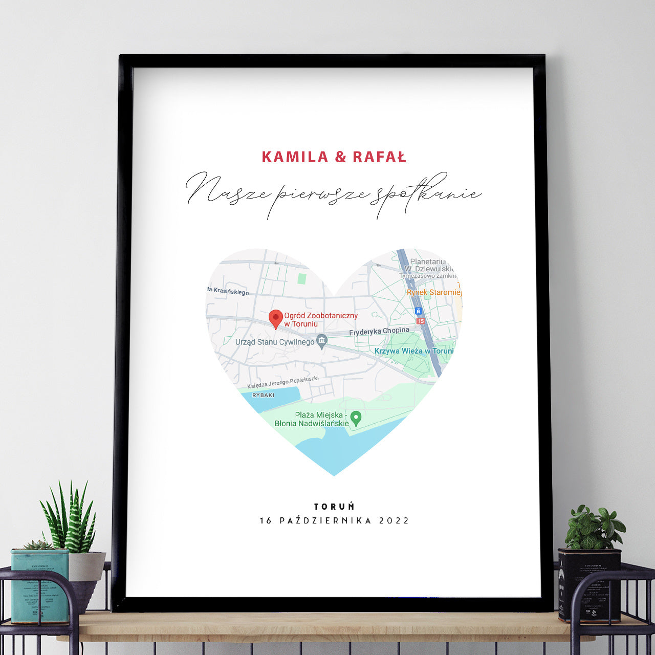 Plakat walentynkowy - pierwsze spotkanie