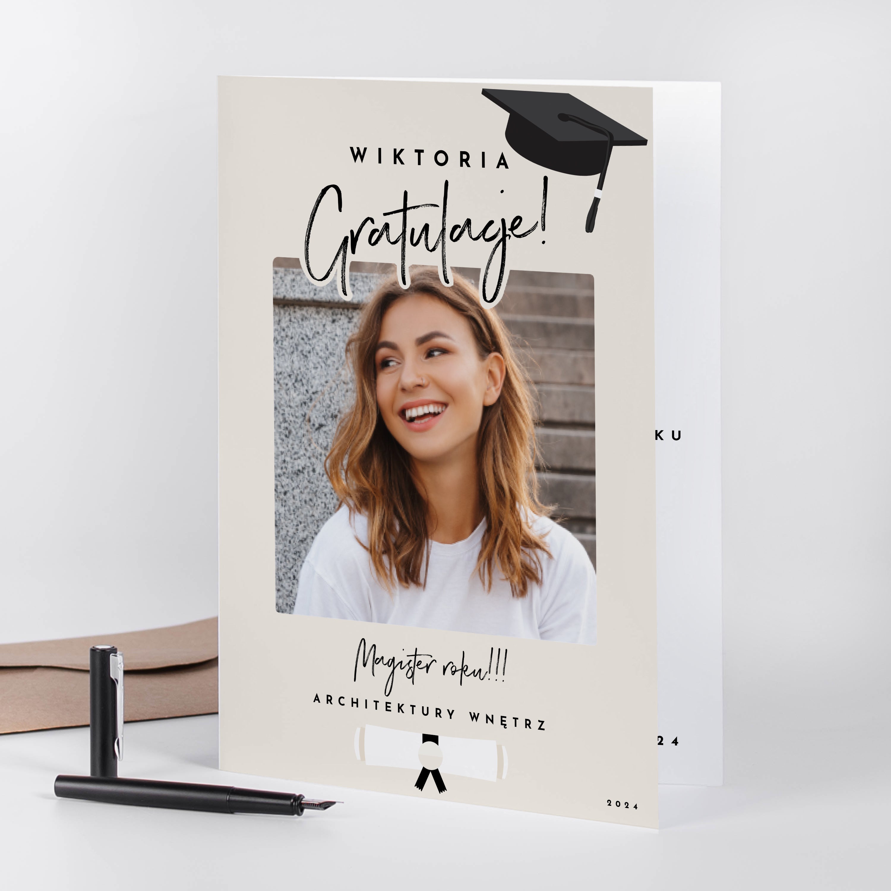 Personalizowana kartka z okazji absolutorium 