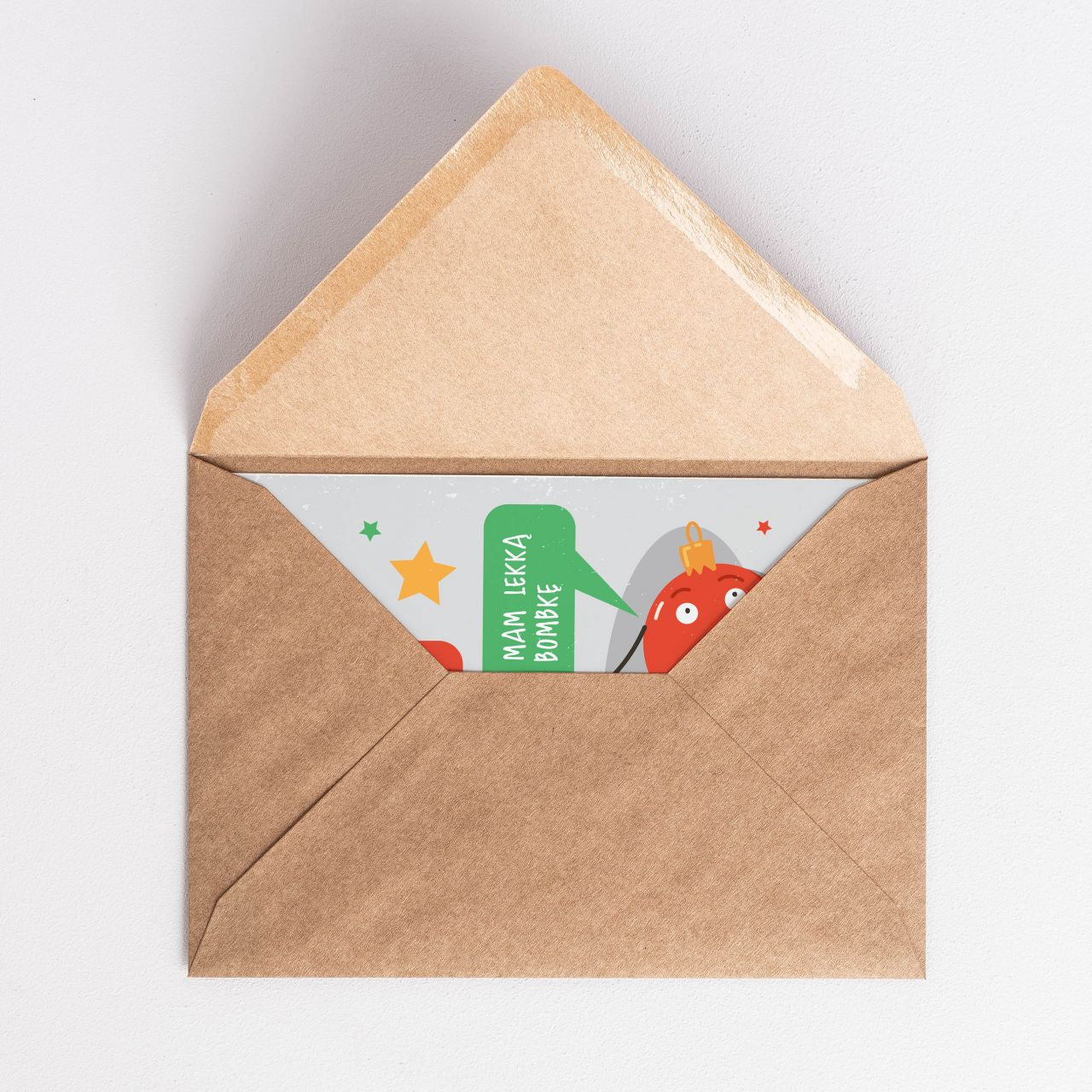 Śmieszna kartka świąteczna - Urwałeś się z choinki!