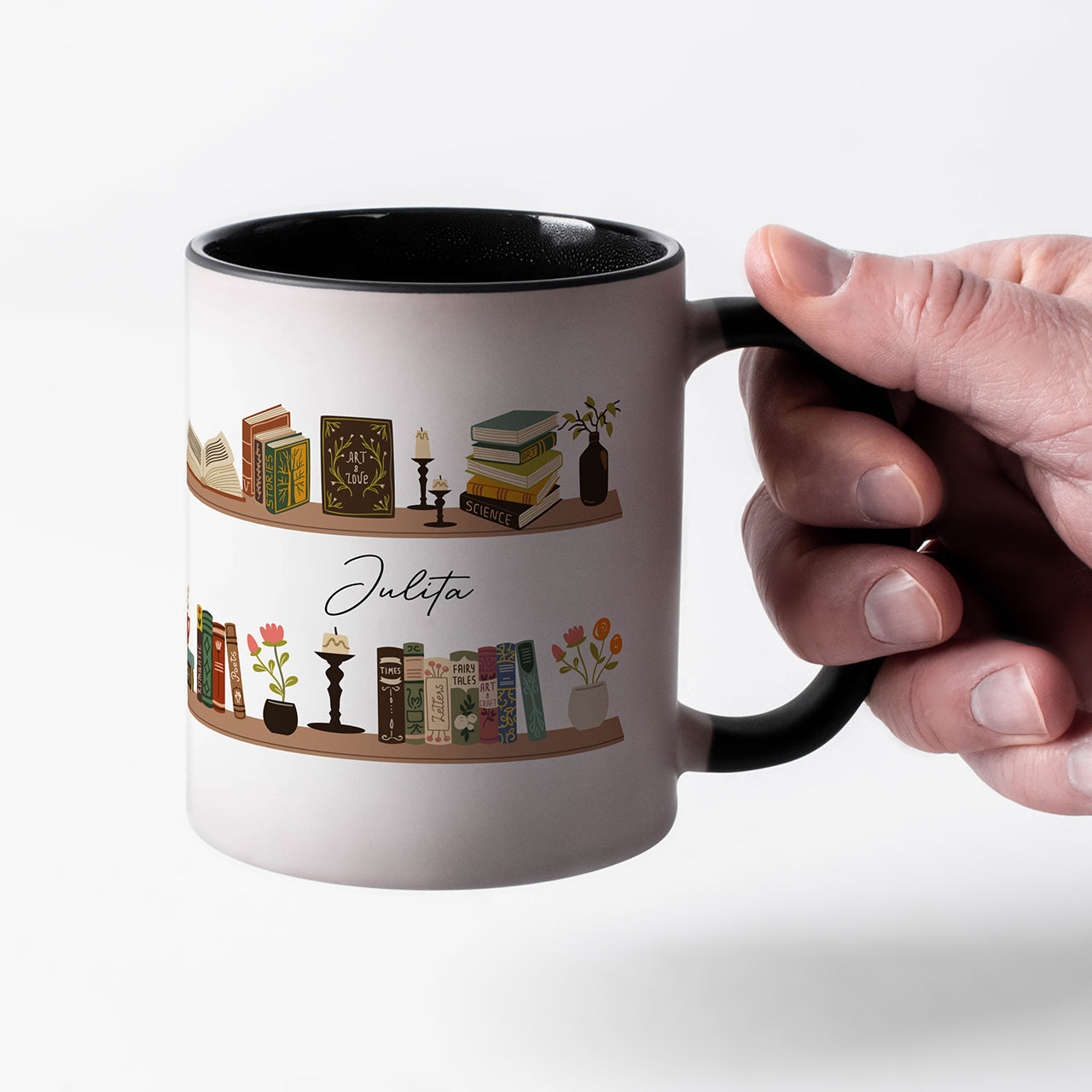Magiczny kubek dla książkary prezent dla książkary kubek personalizowany prezent dla miłośnika książek