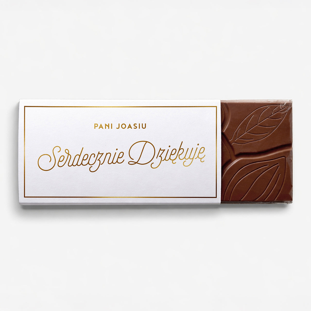 Czekolada ze złoceniem - Słodkie Podziękowanie