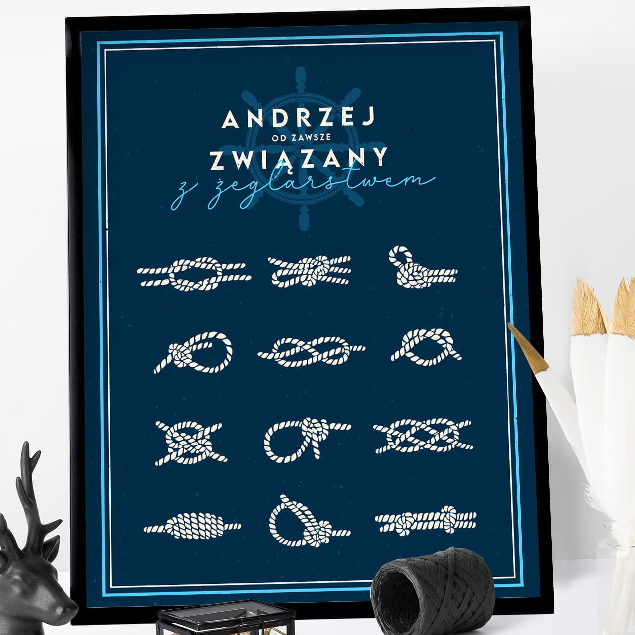 Plakat dla marynarza prezent dla marynarza personalizowany plakat plakat personalizowany