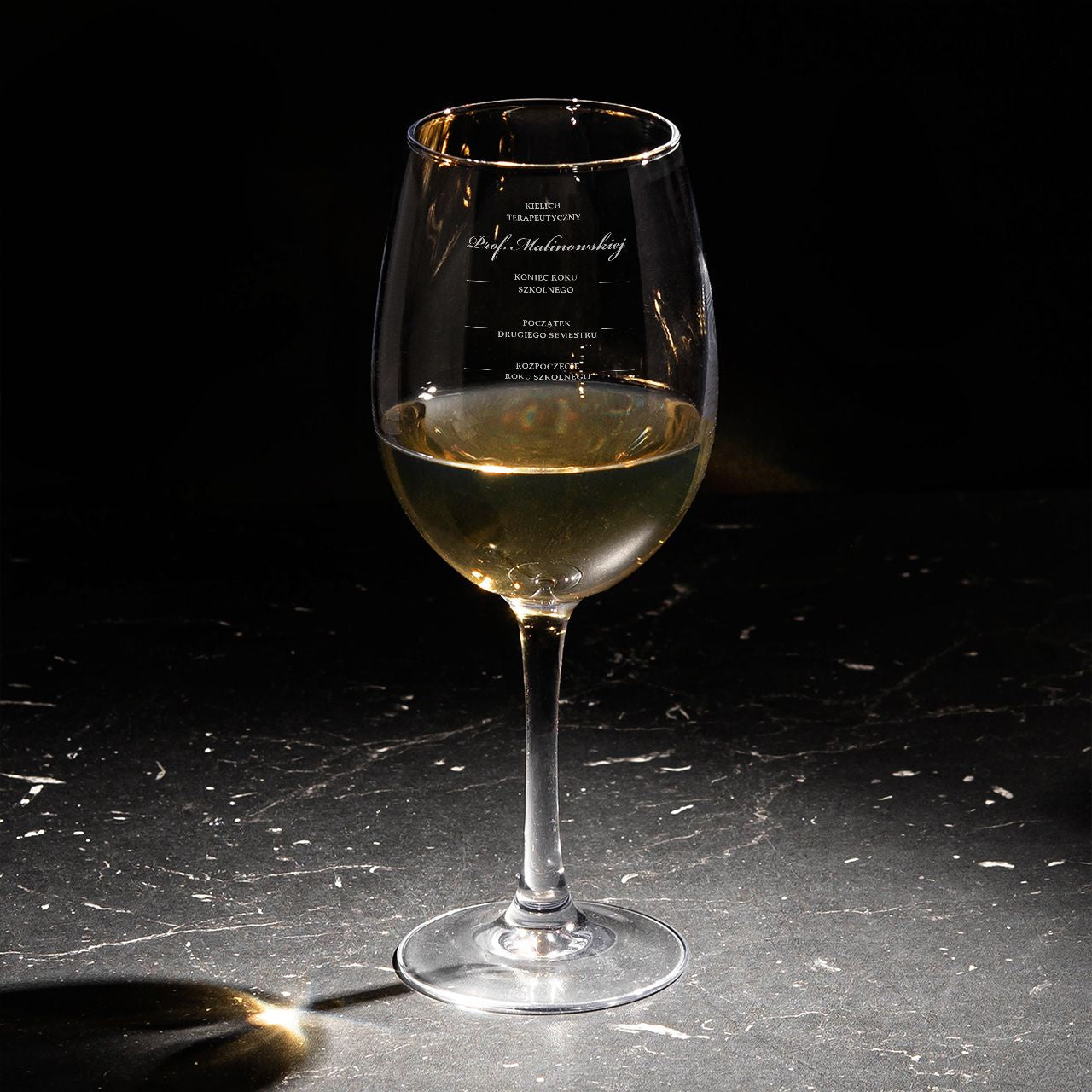 Personalizowany kieliszek do wina 470ml - prezent dla wychowawcy