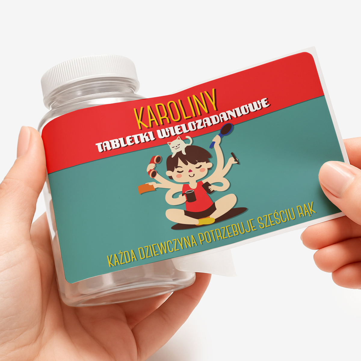Opakowanie na miętówki/ cukierki z etykietą personalizowaną Wielozadaniowe - śmieszny prezent dla kobiety