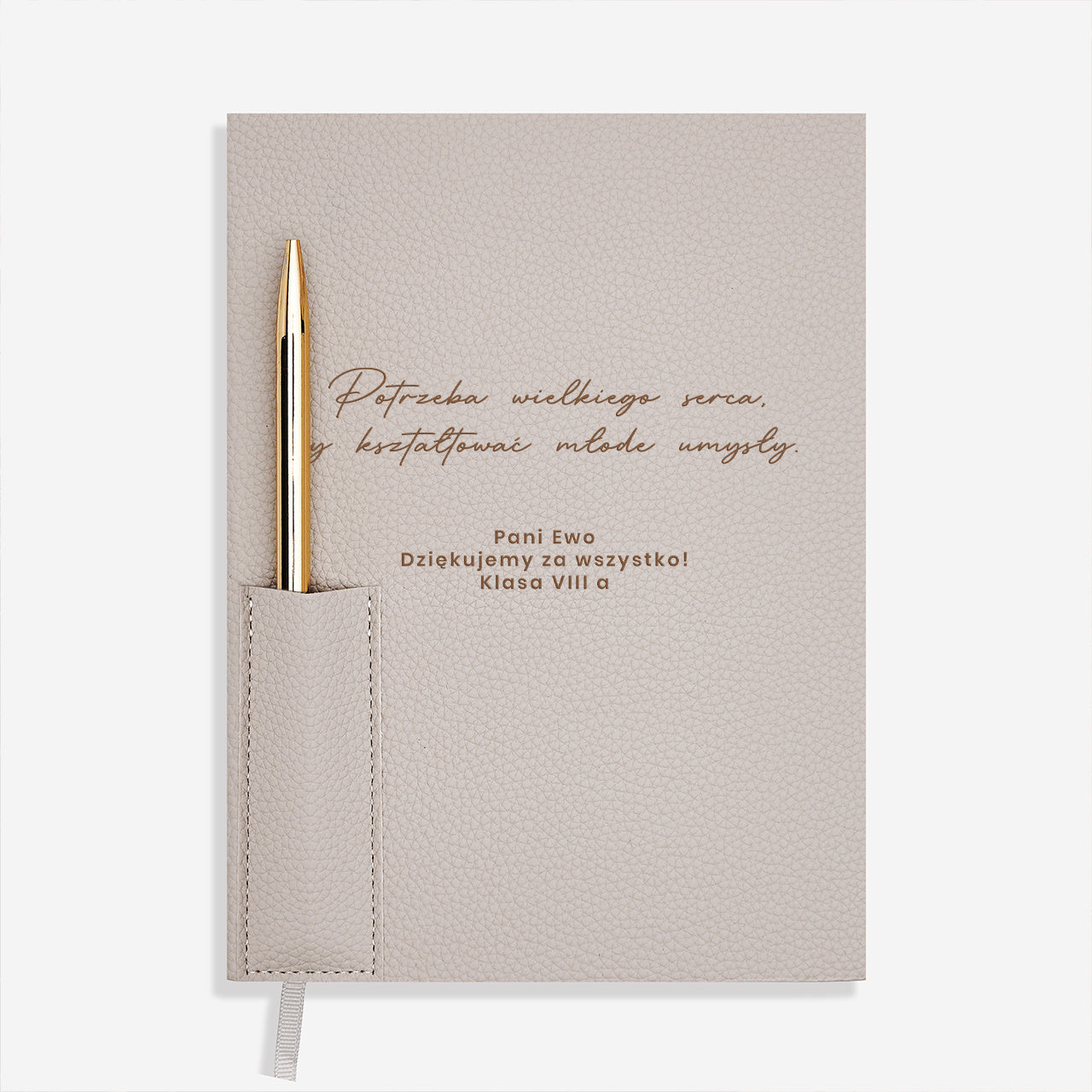 Personalizowany notes dla nauczycielki - prezent na zakończenie szkoły prezent na zakończenie roku dla nauczyciela