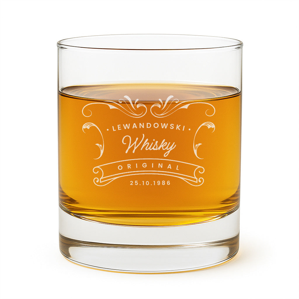 Szklanka do whisky z grawerem dla niego Oryginalna Whisky prezent dla faceta prezent urodzinowy