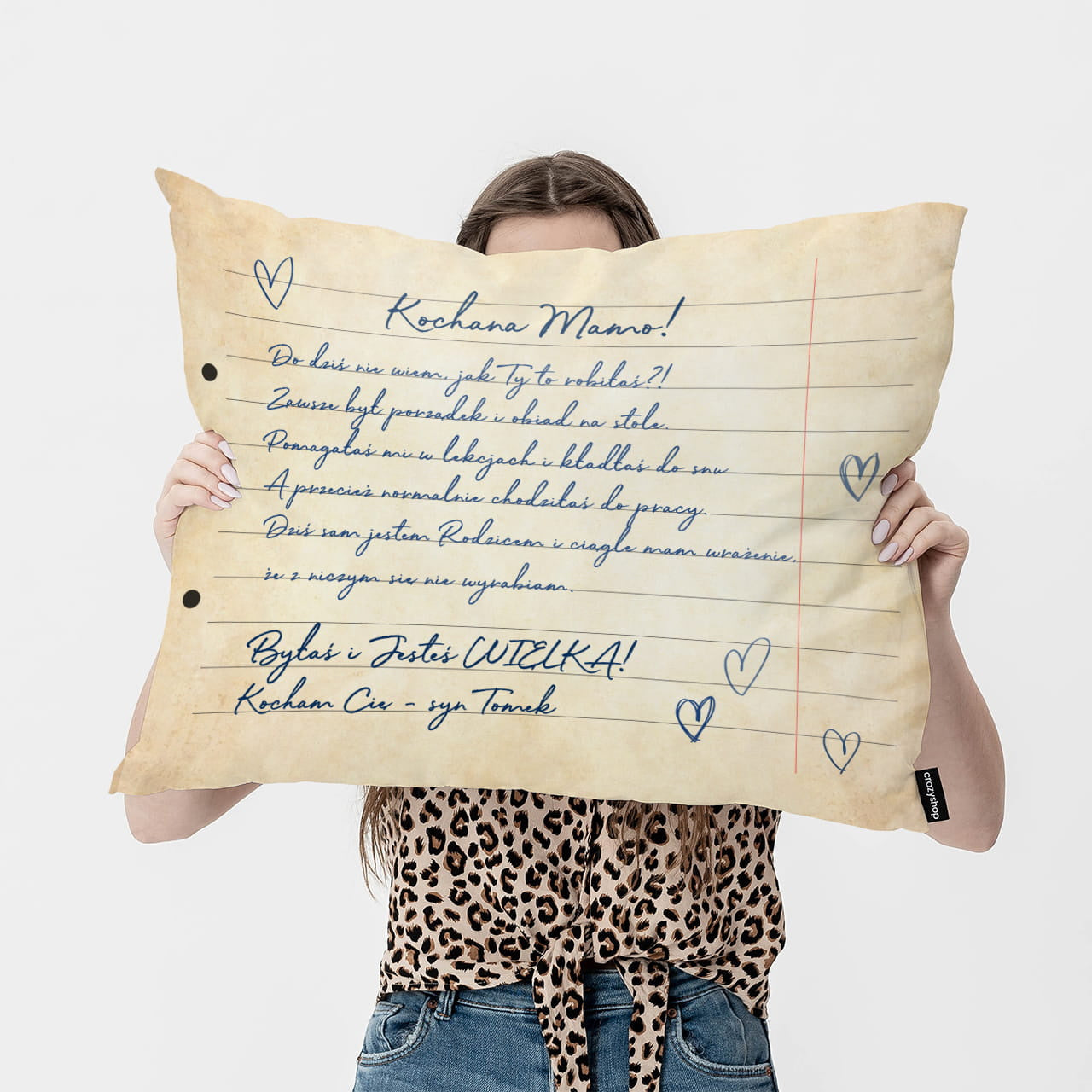 Personalizowana poduszka dla mamy - prezent od dzieci prezent dla mamy prezent na dzień mamy