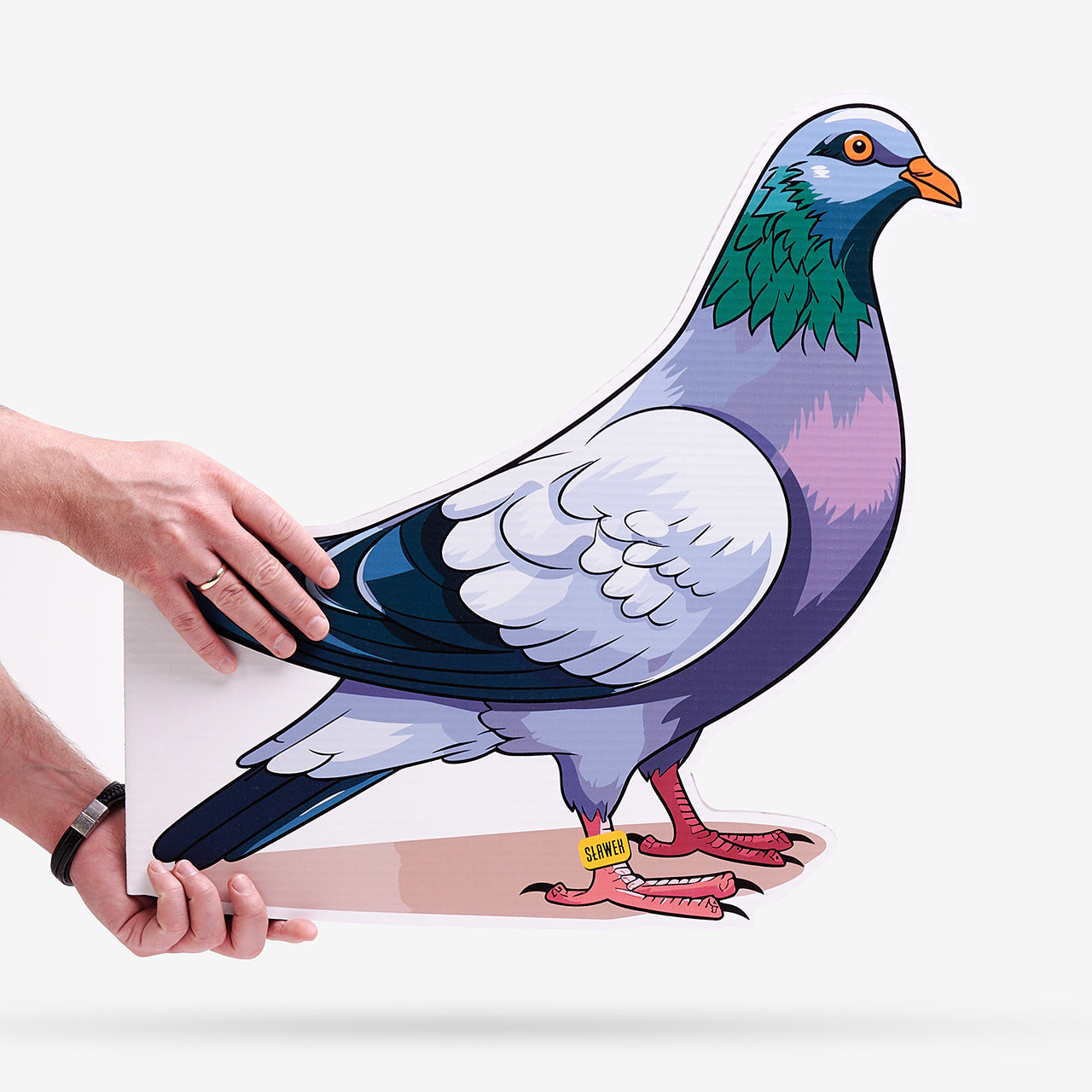 Kartka w kształcie gołębia - prezent dla gołębiarza kartka urodzinowa dla gołębiarza personalizowana kartka