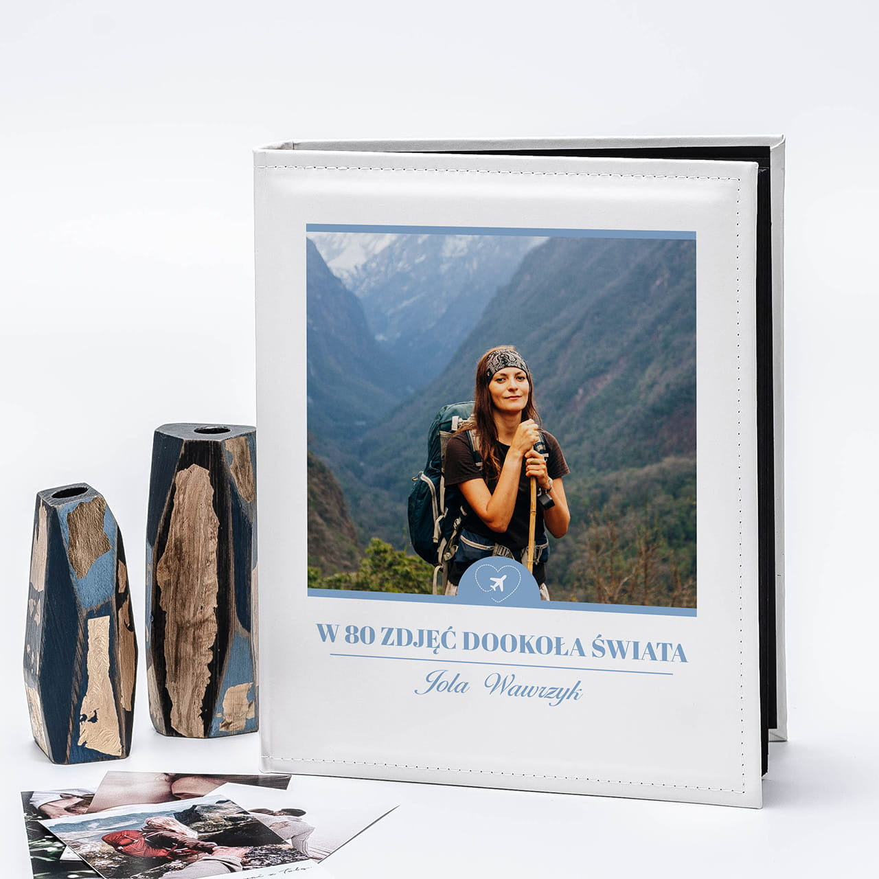 Personalizowany album dla podróżnika album na zdjęcia prezent dla podróżnika album personalizowany