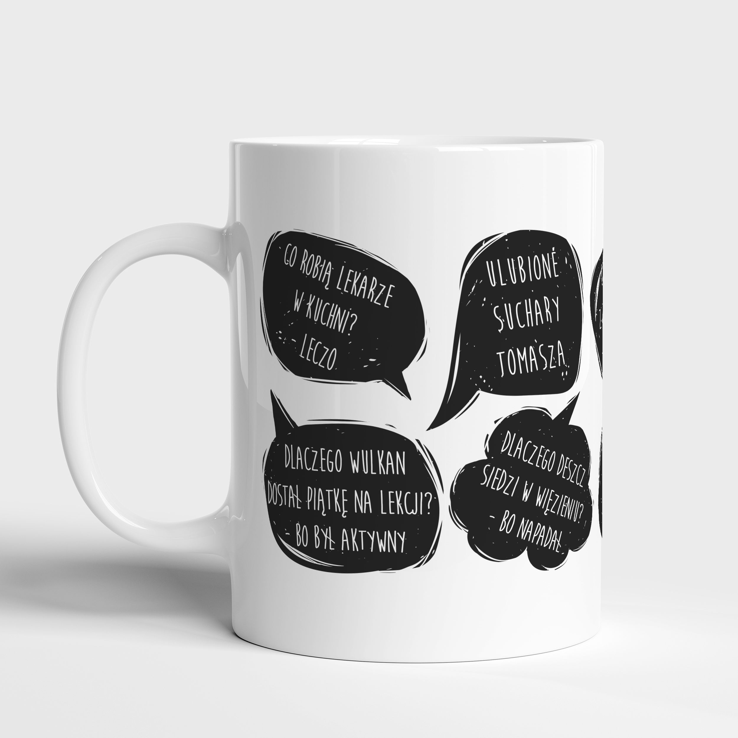 Personalizowany kubek Suchary - prezent dla dowcipnisia kubek z nadrukiem prezent dla żartownisia
