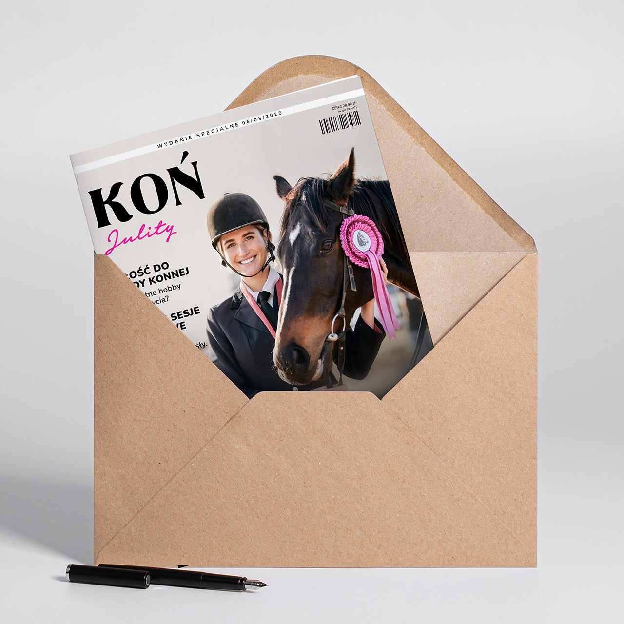 Personalizowana kartka dla koniary kartka z koniem kartka dla miłośniczki koni kartka urodzinowa z koniem