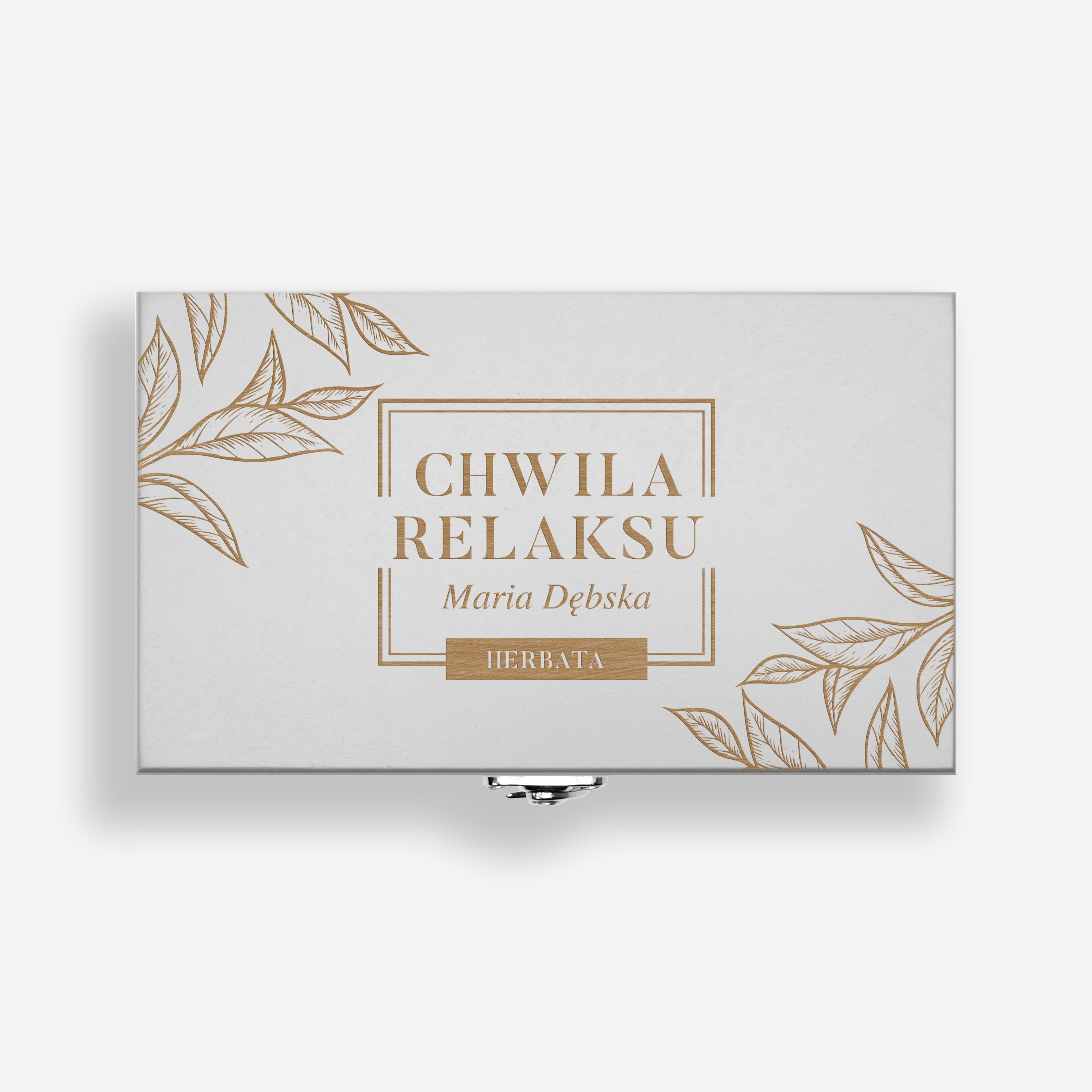 Zestaw herbatek w skrzyneczce - prezent dla bliskiej osoby herbaty w skrzyneczce elegancki prezent z herbatą