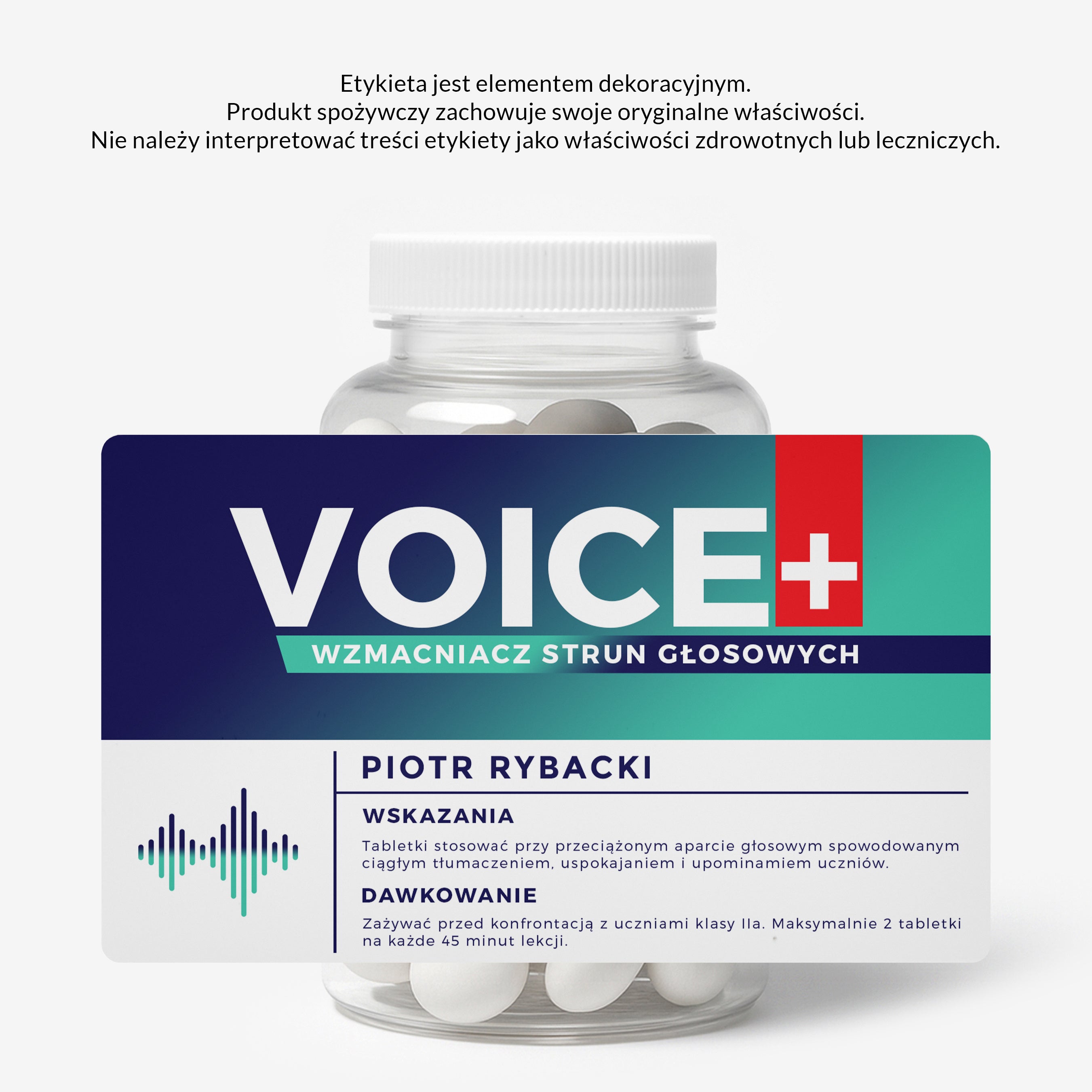 Zestaw prezentowy: miętówki + etykieta do naklejenia - drobiazg dla nauczyciela upominek dla nauczyciela 