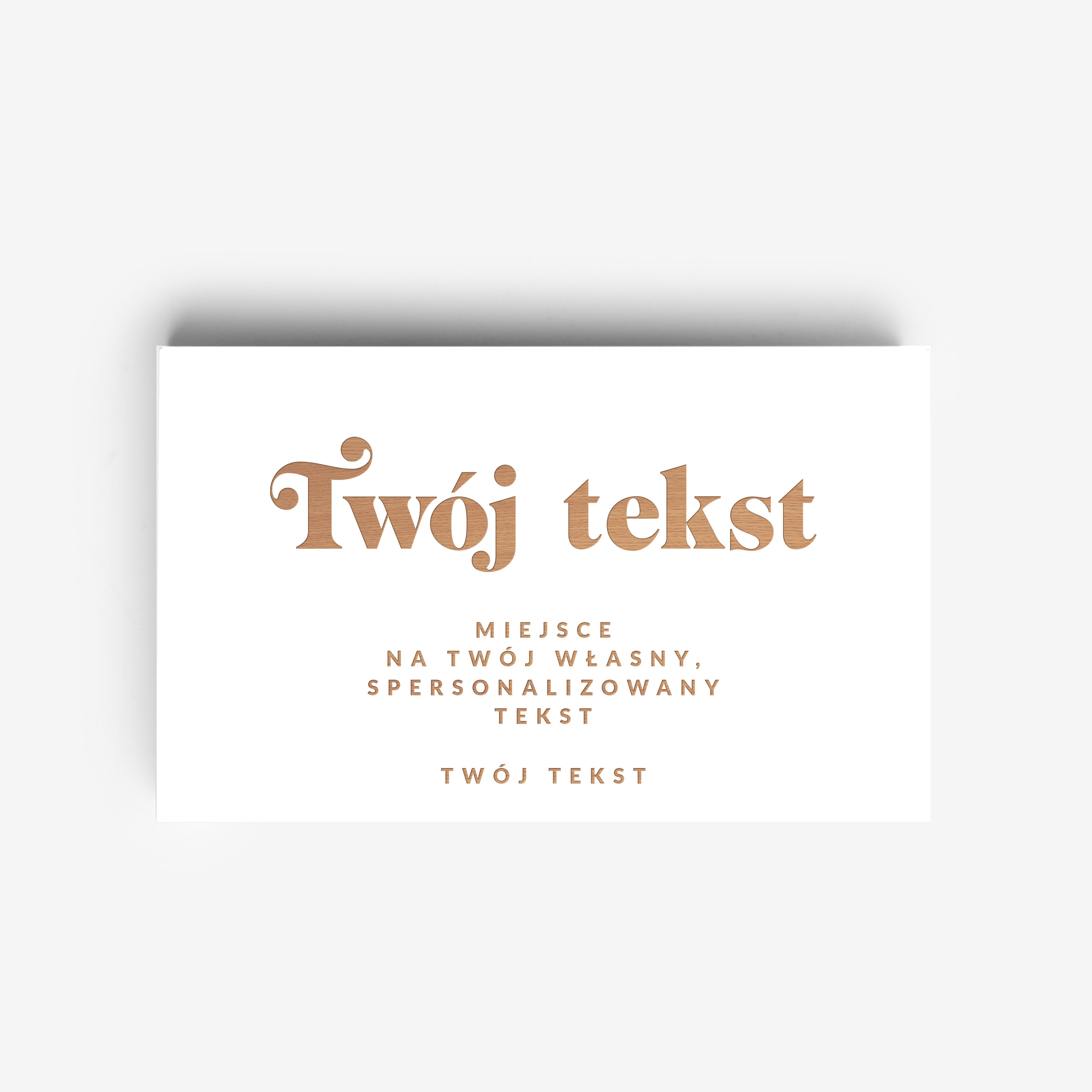 Grawerowane pudełko na pieniądze z Twoim tekstem