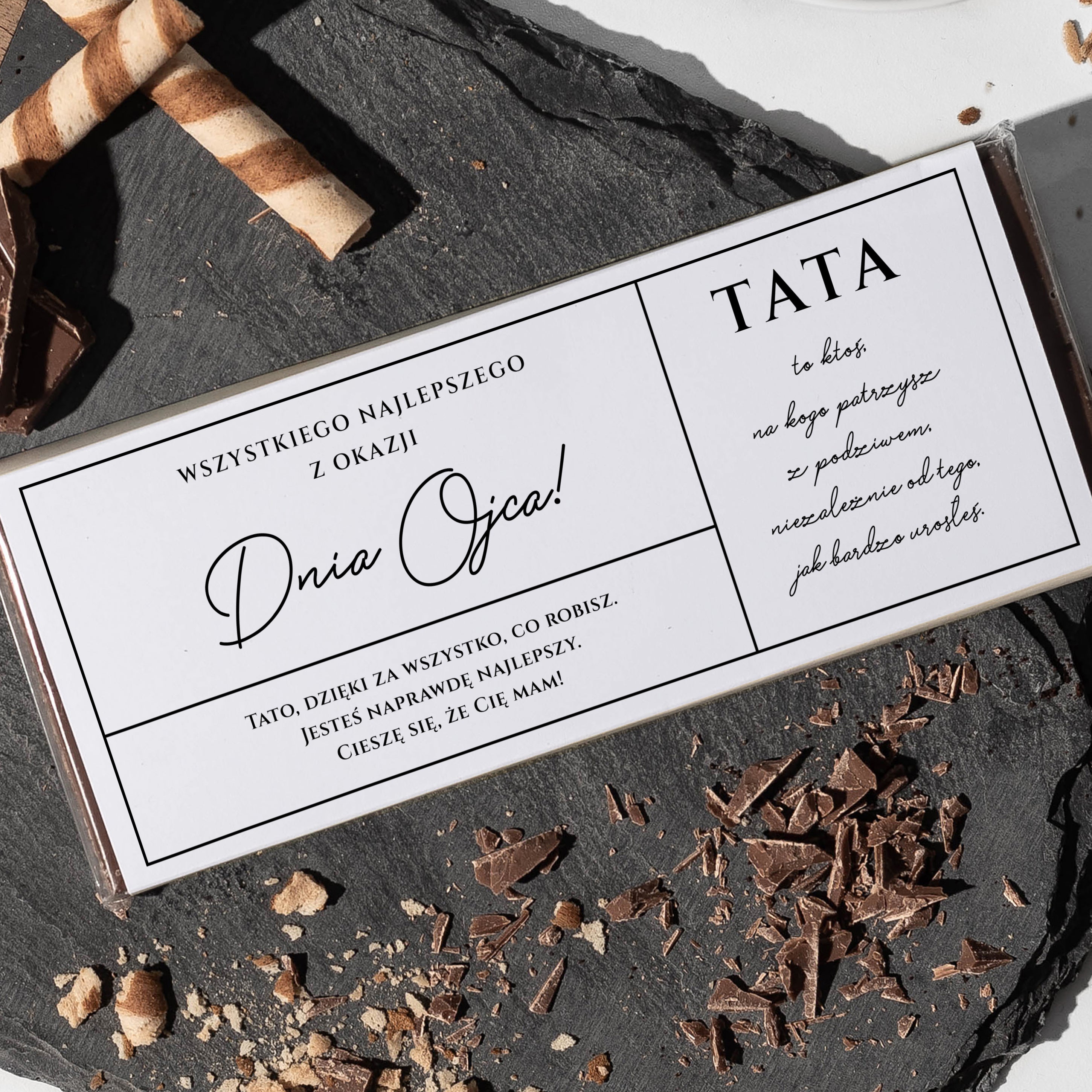 Czekolada dla taty na Dzień Taty upominek dla taty na Dzień Taty prezent dla taty prezent na Dzień Taty