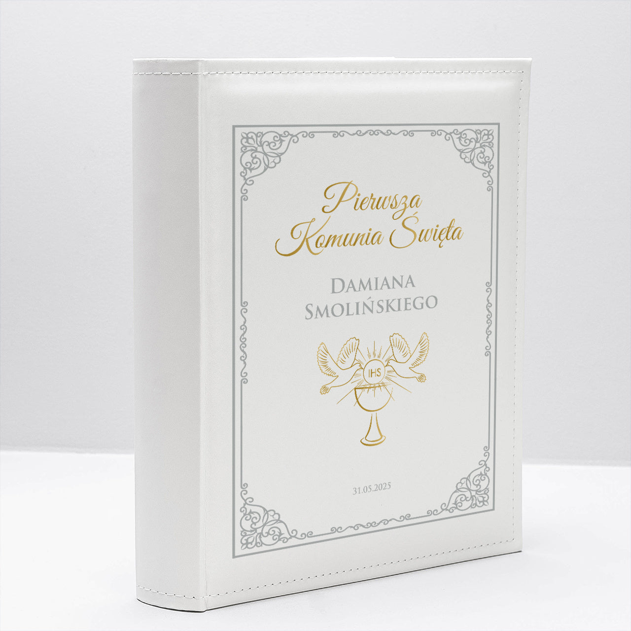 Album na zdjęcia Komunijne personalizowana pamiątka Pierwszej Komunii Świętej