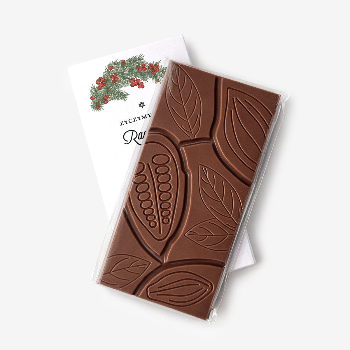 Personalizowana czekolada świąteczna upominek świąteczny czekolada personalizowana świąteczna czekolada