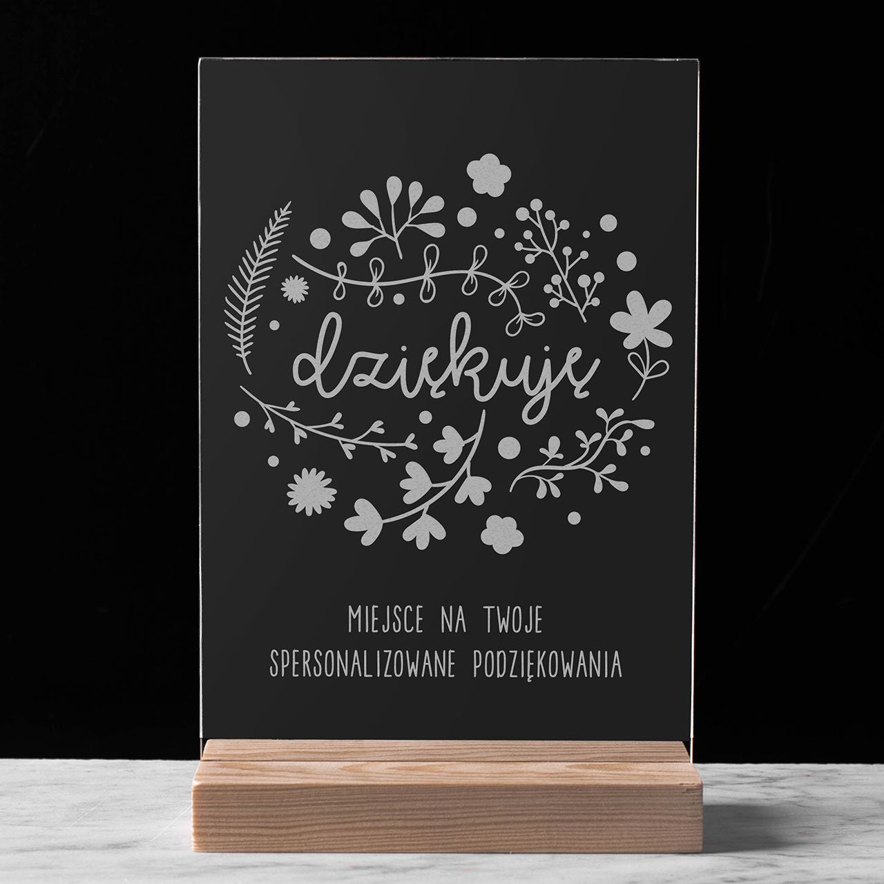 Personalizowana statuetka na podziękowanie
