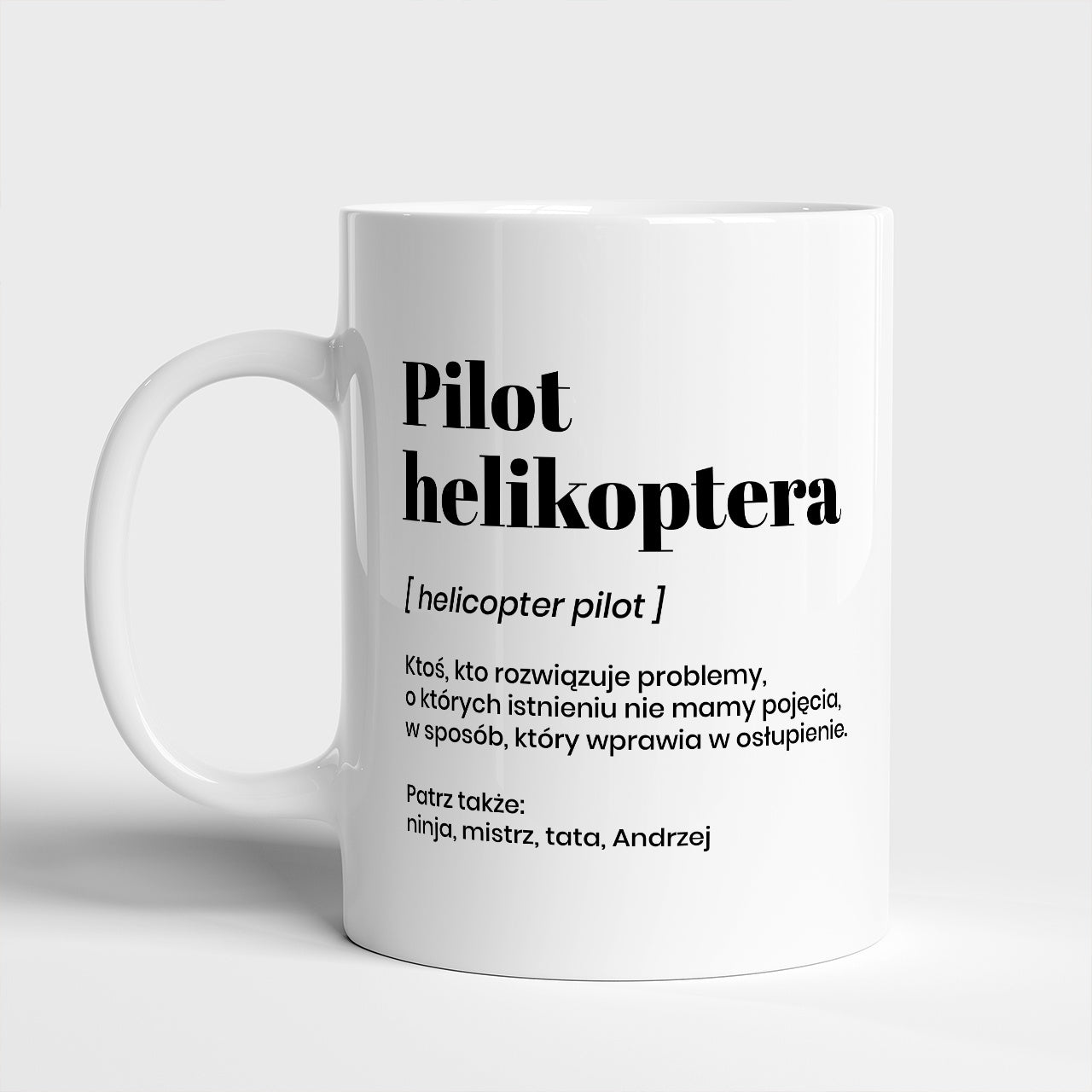 Personalizowany kubek - prezent dla pilota helikoptera