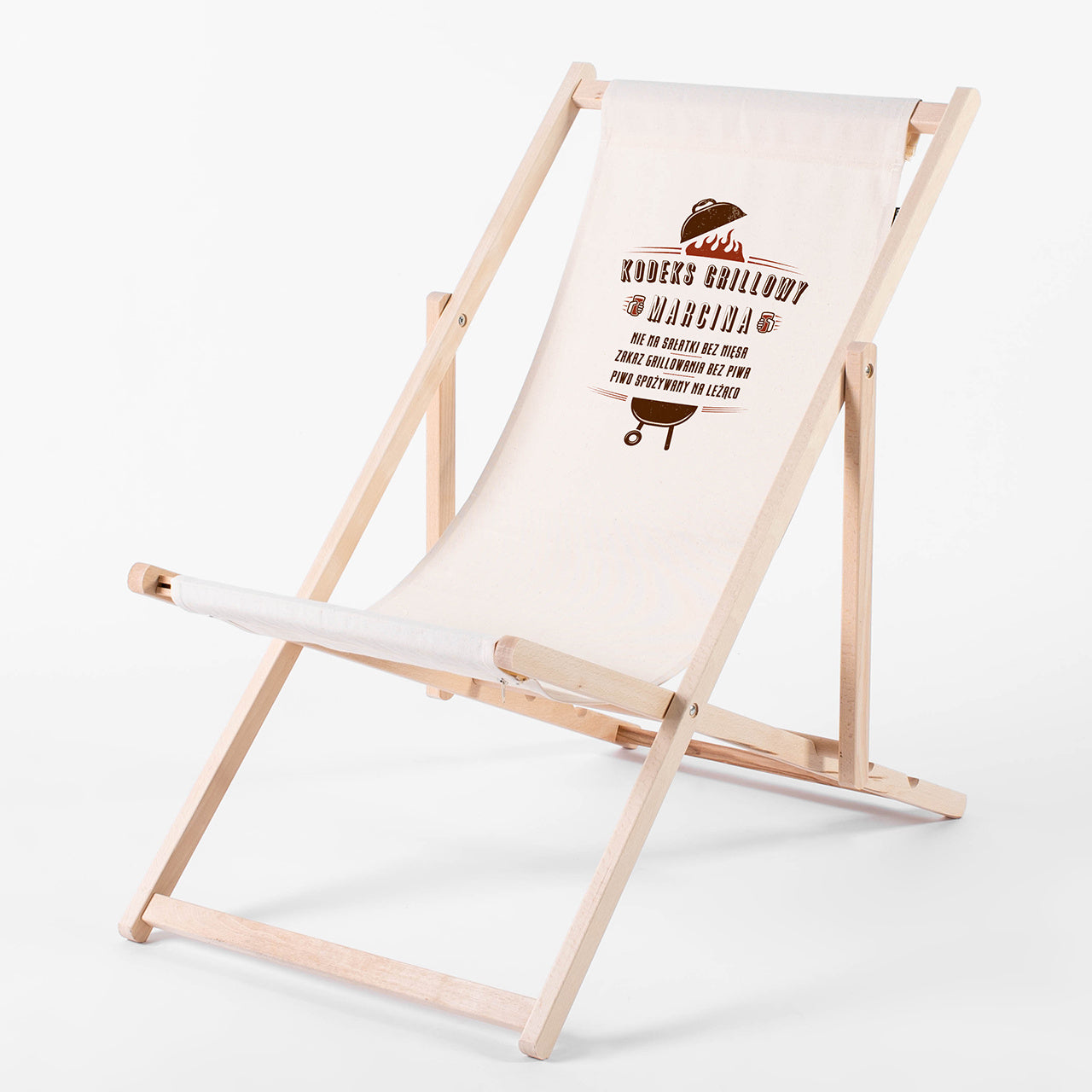 Personalizowany leżak - prezent dla miłośnika grilla