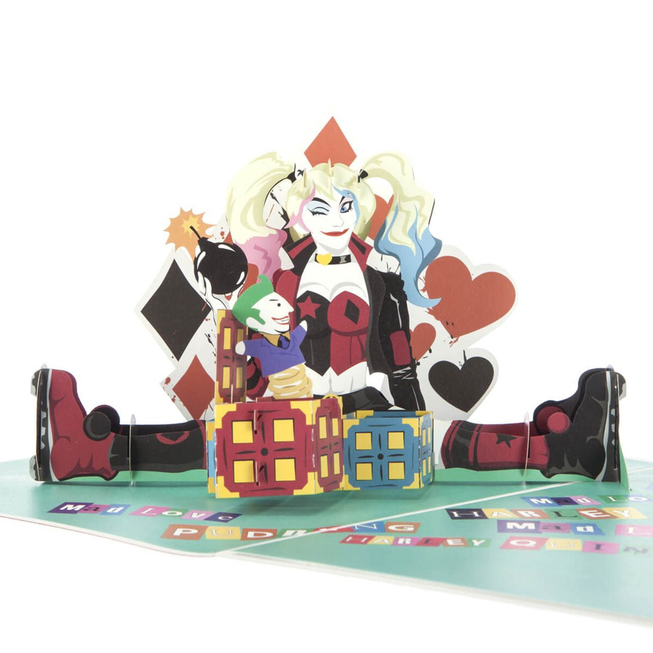 Kartka rozkładana 3d - Harley Quinn
