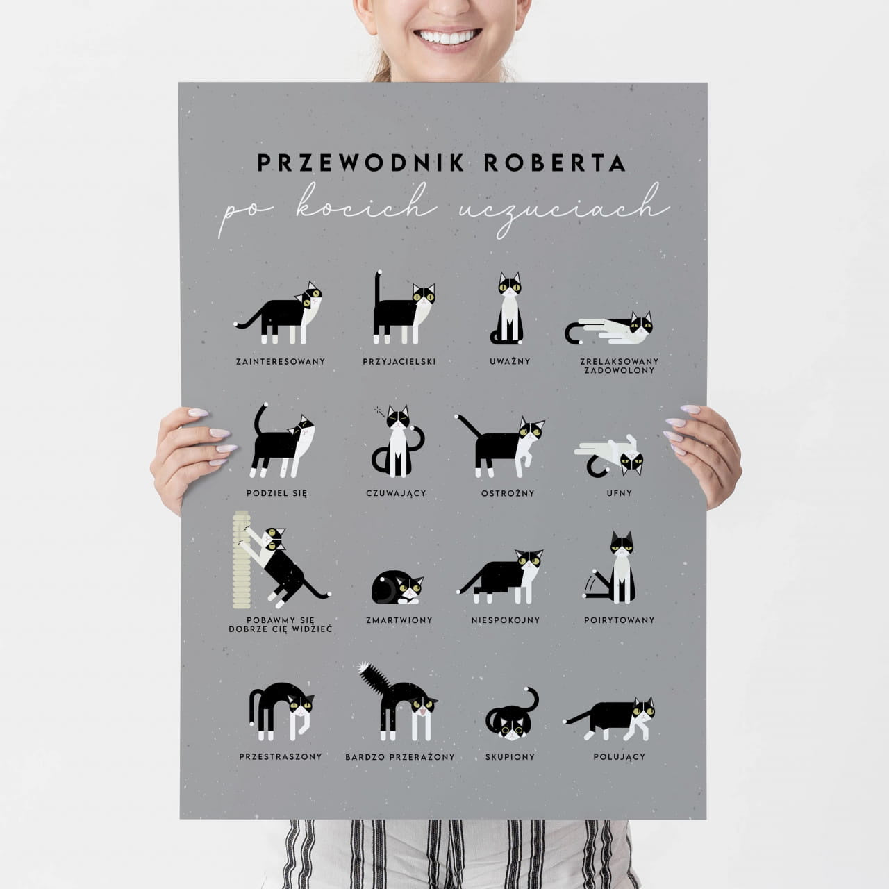 Personalizowany plakat z kotami